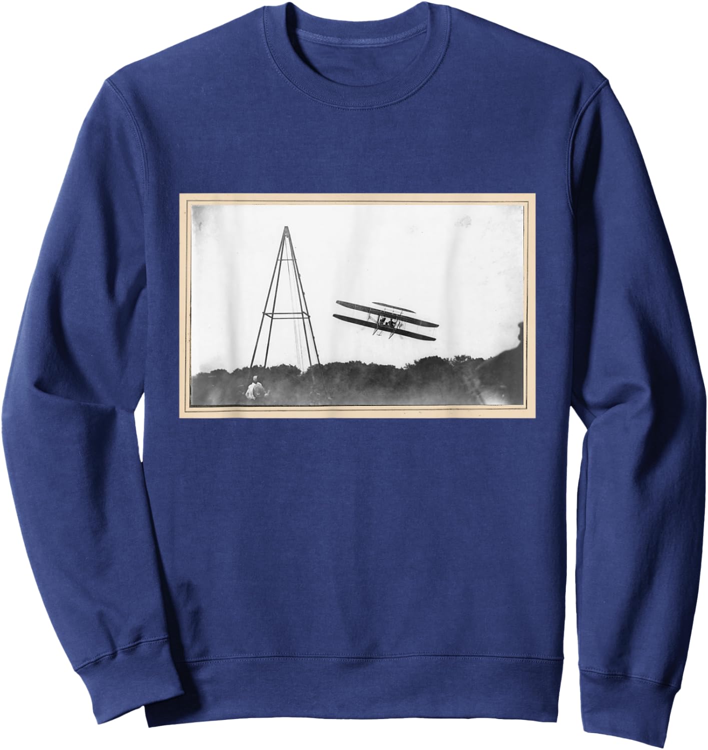 Orville Wright Flying T Shirt Sweatshirt - Sweatshirt | Navy