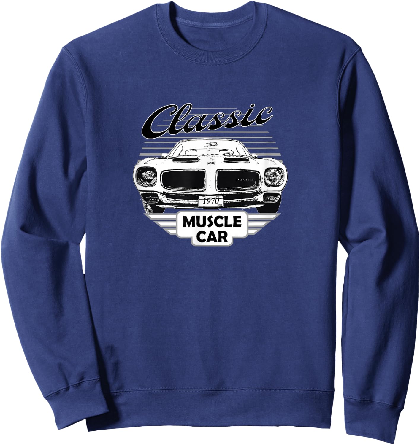 Firebird Classic American Muscle Car 70s Sweatshirt - Sweatshirt | Navy