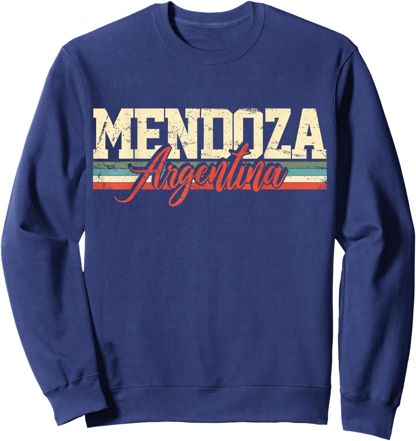 Mendoza Argentina Travel Souvenir Retro Vintage Gift Sweatshirt - Sweatshirt | Navy