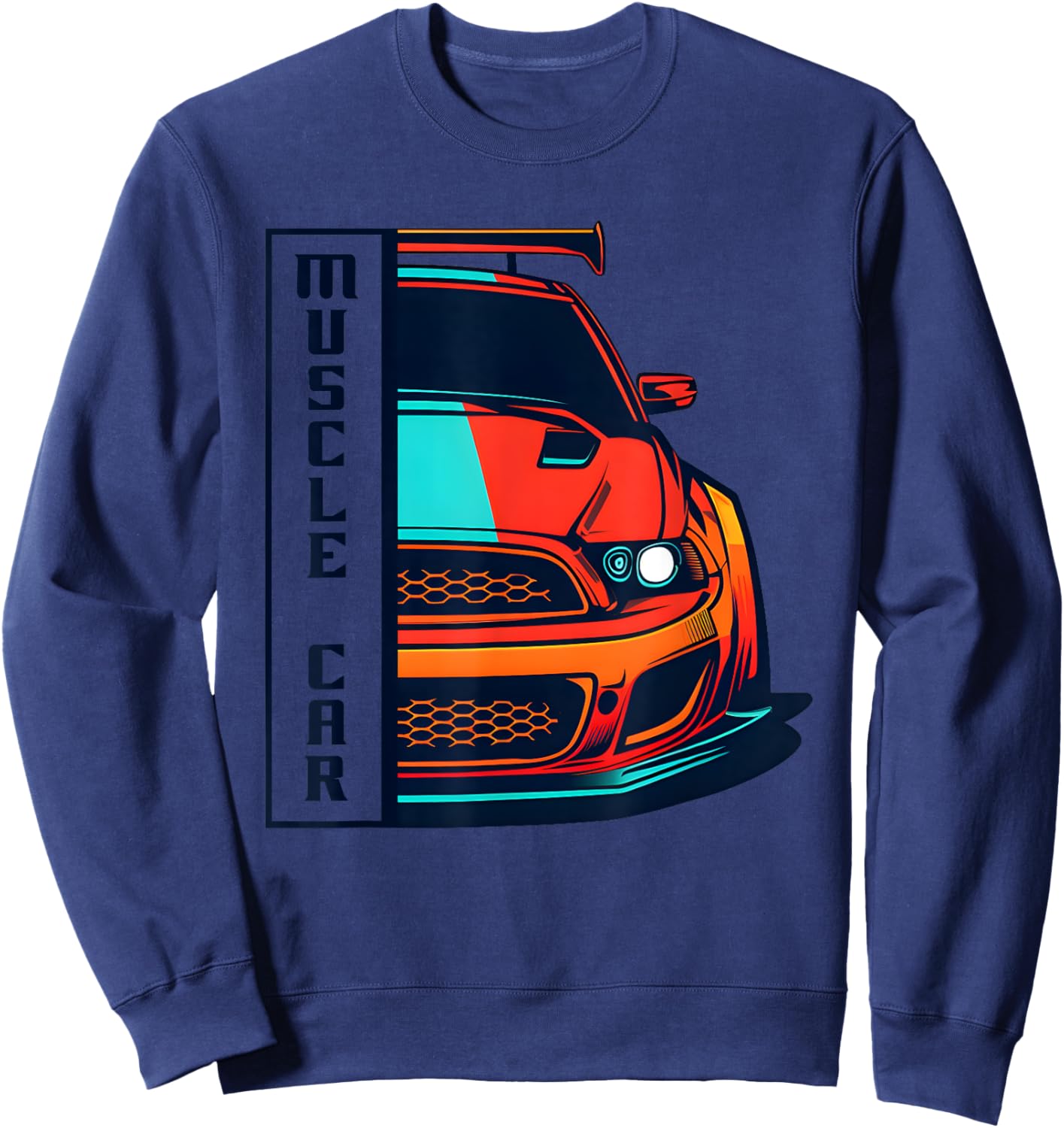Muscle Car US Shirt Modern Muscle Car Man Children Sweatshirt - Sweatshirt | Navy