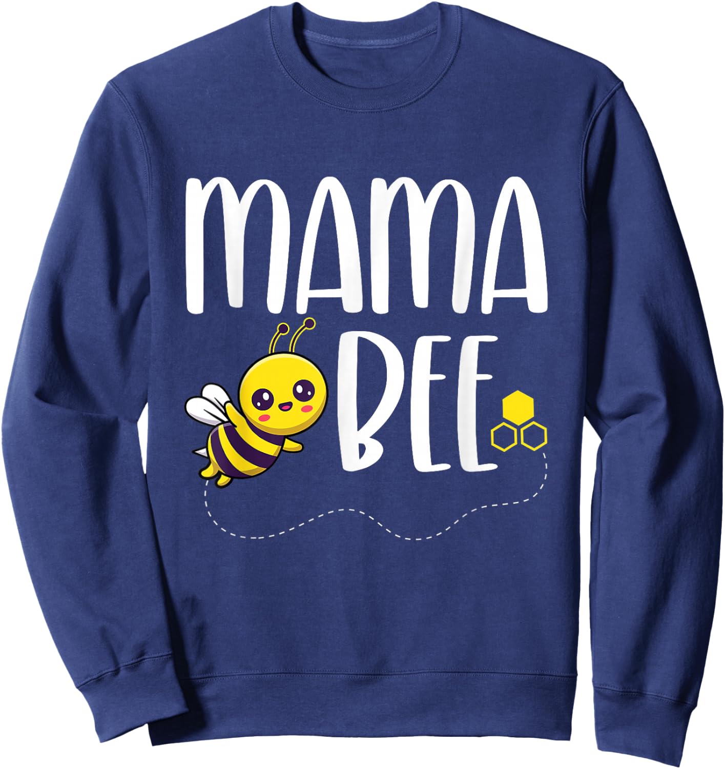 Birthday Bee Family Matching Mama Bee Mom Beekeeper Mother Sweatshirt - Sweatshirt | Navy