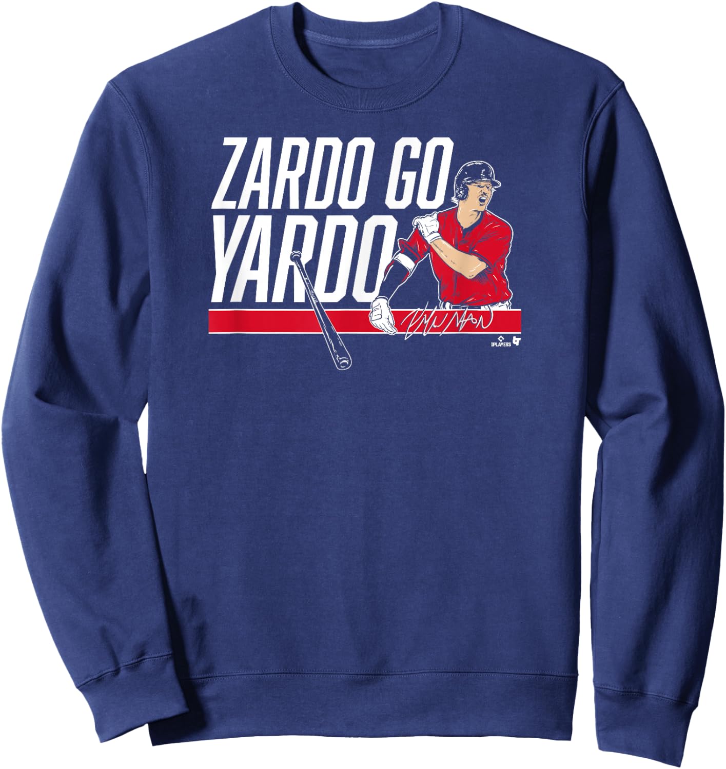 Kyle Manzardo - Yardo Go Yardo - Cleveland Baseball Sweatshirt - Sweatshirt | Navy
