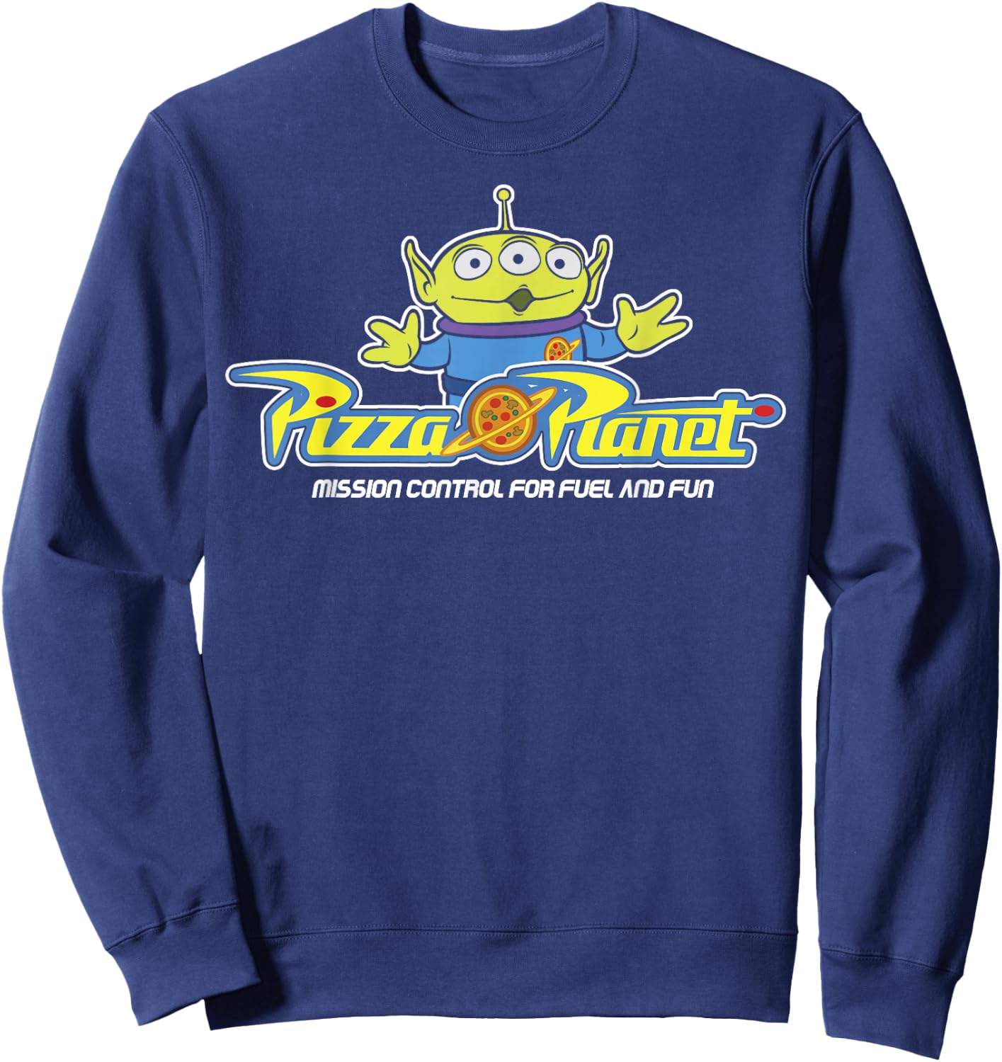 Disney Pixar Toy Story Alien Pizza Planet Classic Sweatshirt - Sweatshirt | Navy