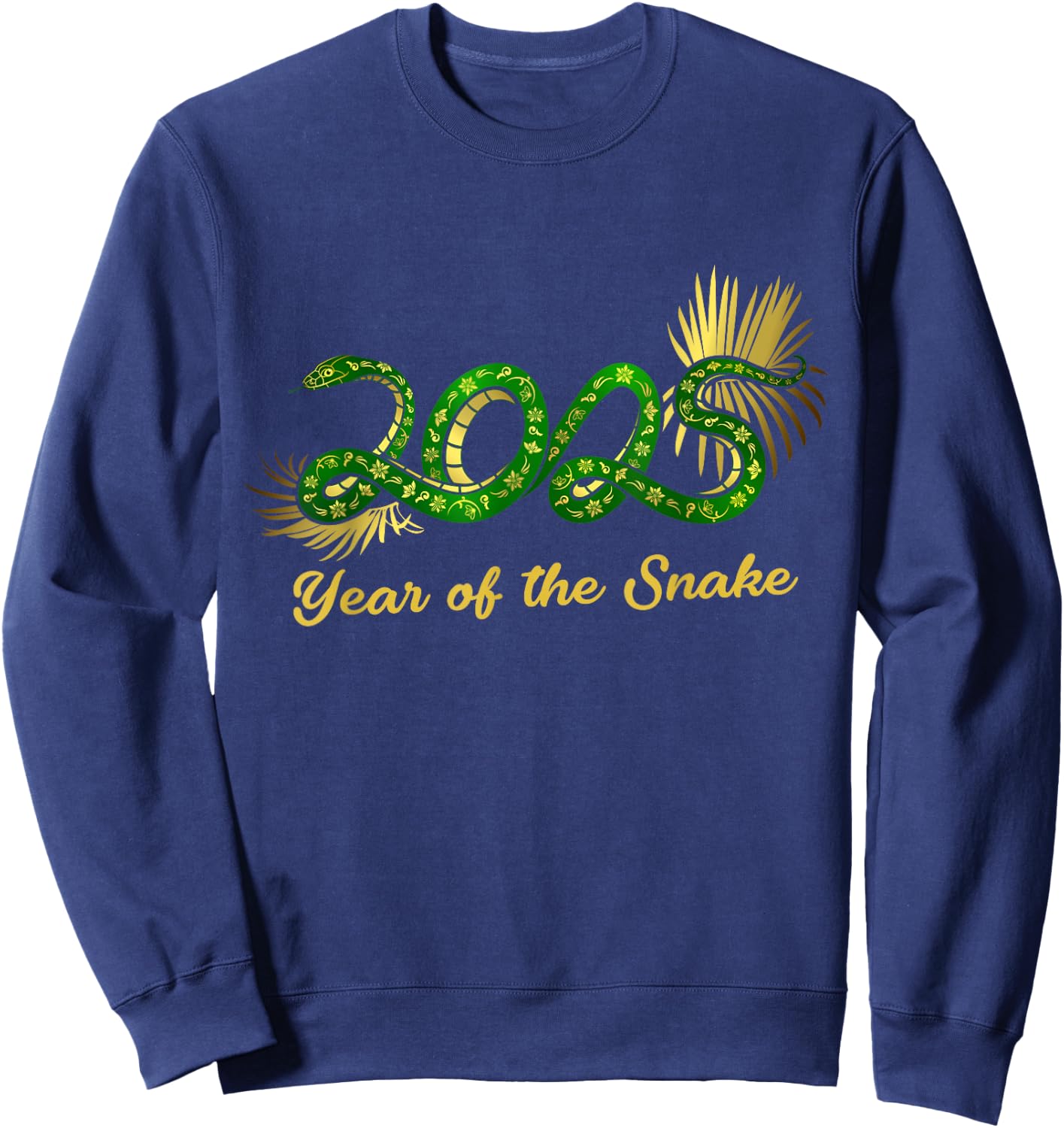 Zodiac Chinese New Year of the Snake 2025 Men Women Kids Sweatshirt - Sweatshirt | Navy
