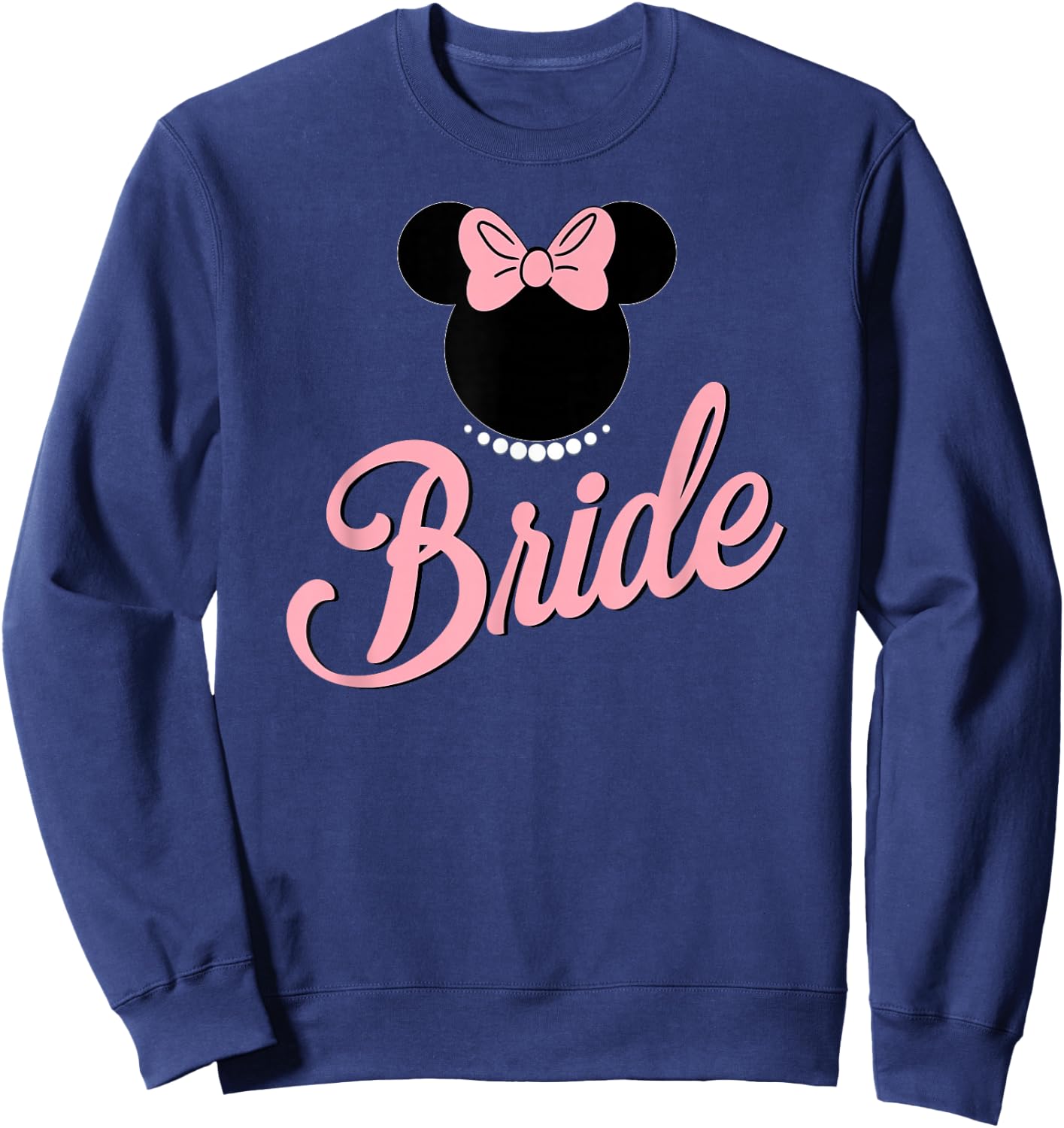 Minnie Mouse - Bride Crew Ear Silhouette Sweatshirt - Sweatshirt | Navy