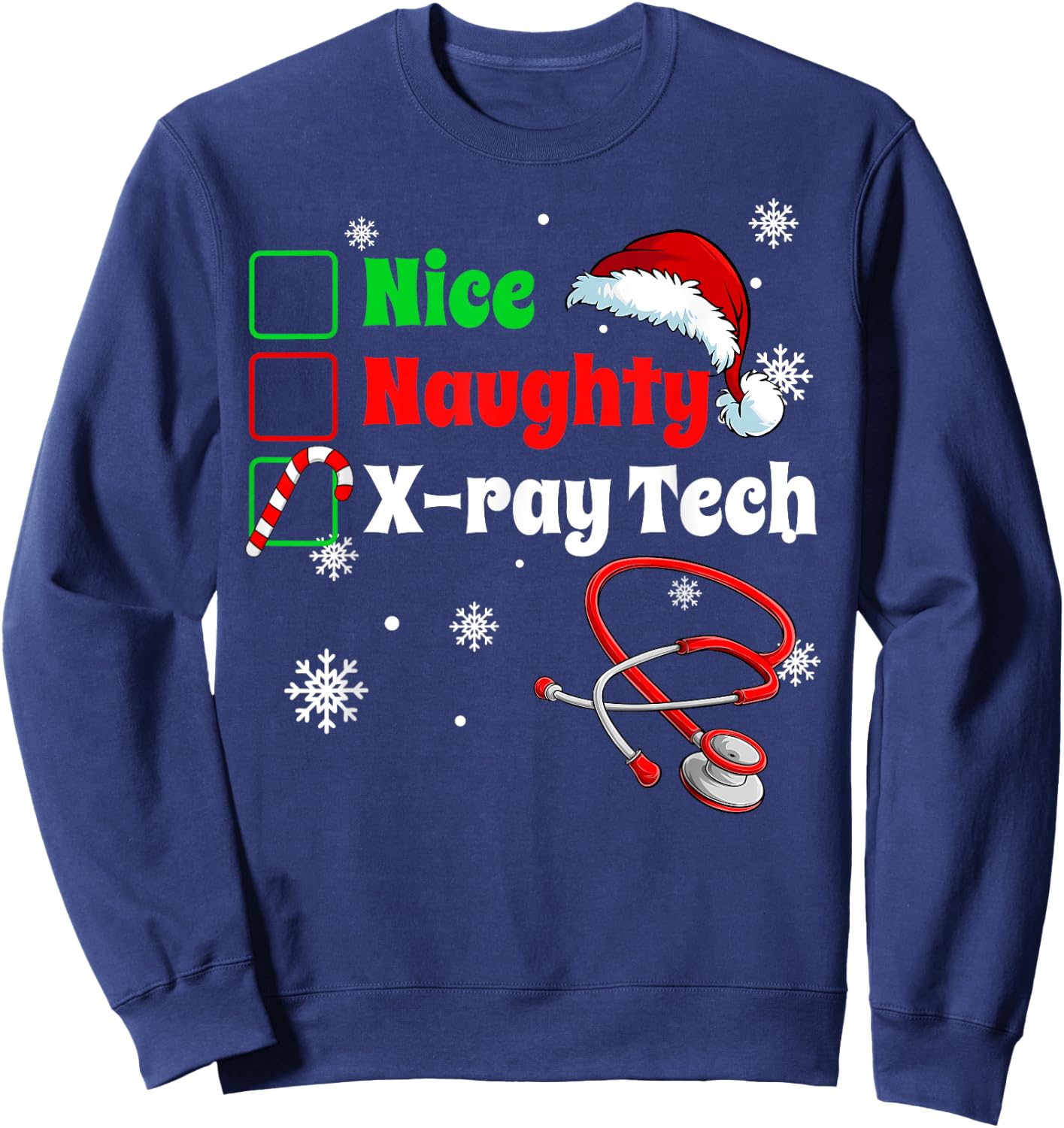 Scrub Top Men Women Sweatshirt - Sweatshirt | Navy