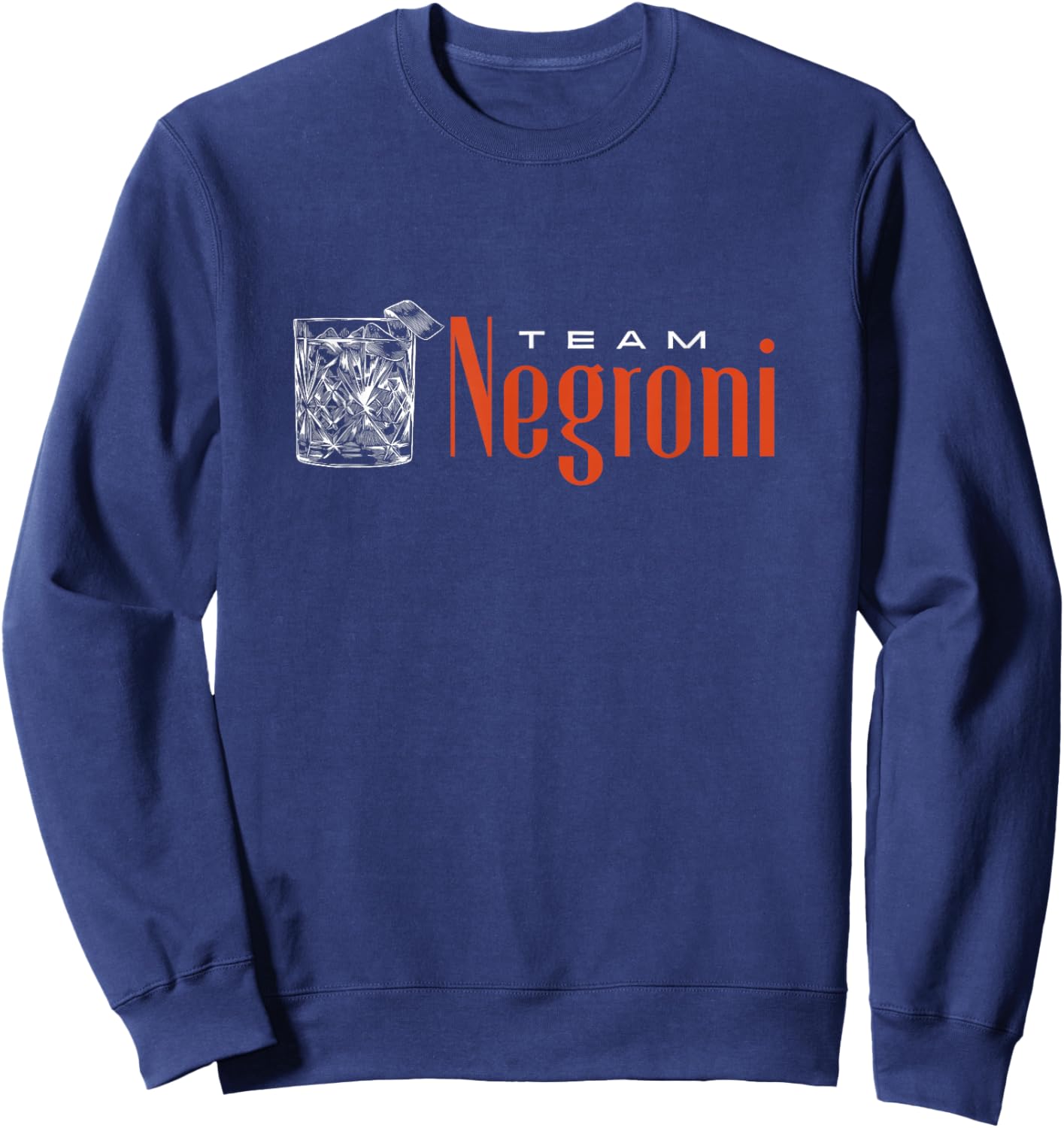 Team Negroni | Classic Gin Vermouth Cocktail Drink & Club Sweatshirt - Sweatshirt | Navy