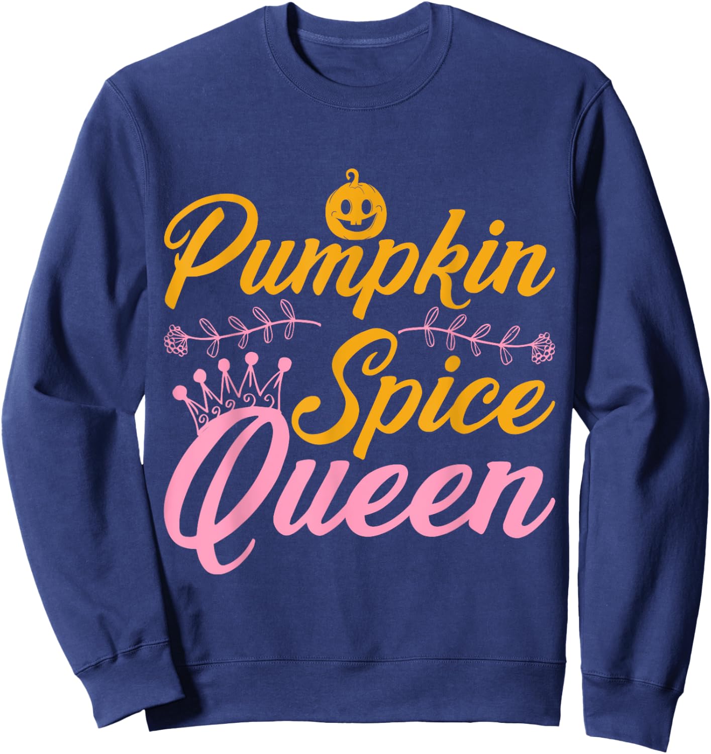 Pumpkin Spice Queen Halloween Sweatshirt - Sweatshirt | Navy