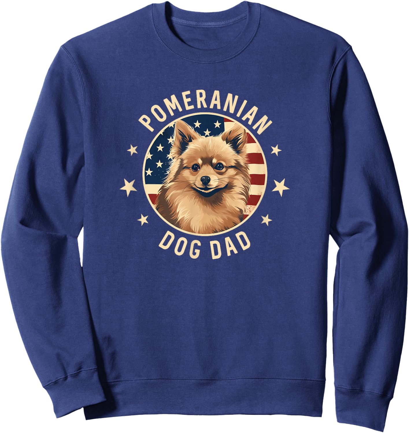 Pomeranian Gifts , Pomeranian Dog Dad Sweatshirt - Sweatshirt | Navy