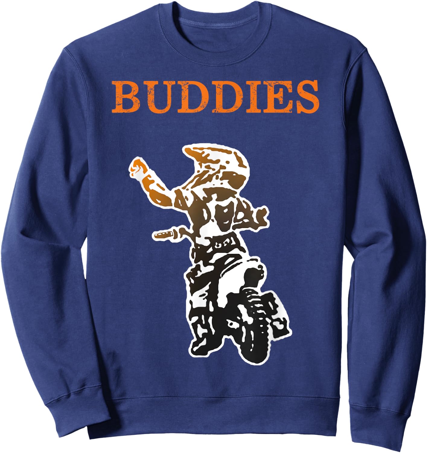 Father Son Matching Riding Buddies Dirt Bike Dad Motocross Sweatshirt - Sweatshirt | Navy