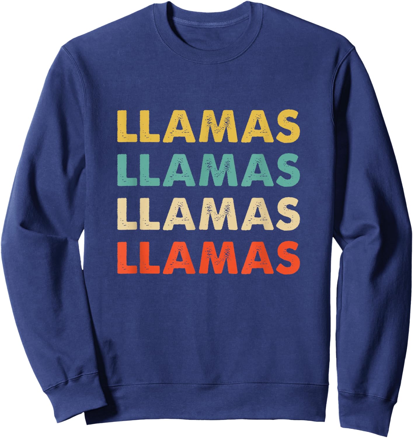 Llamas Name Sweatshirt - Sweatshirt | Navy