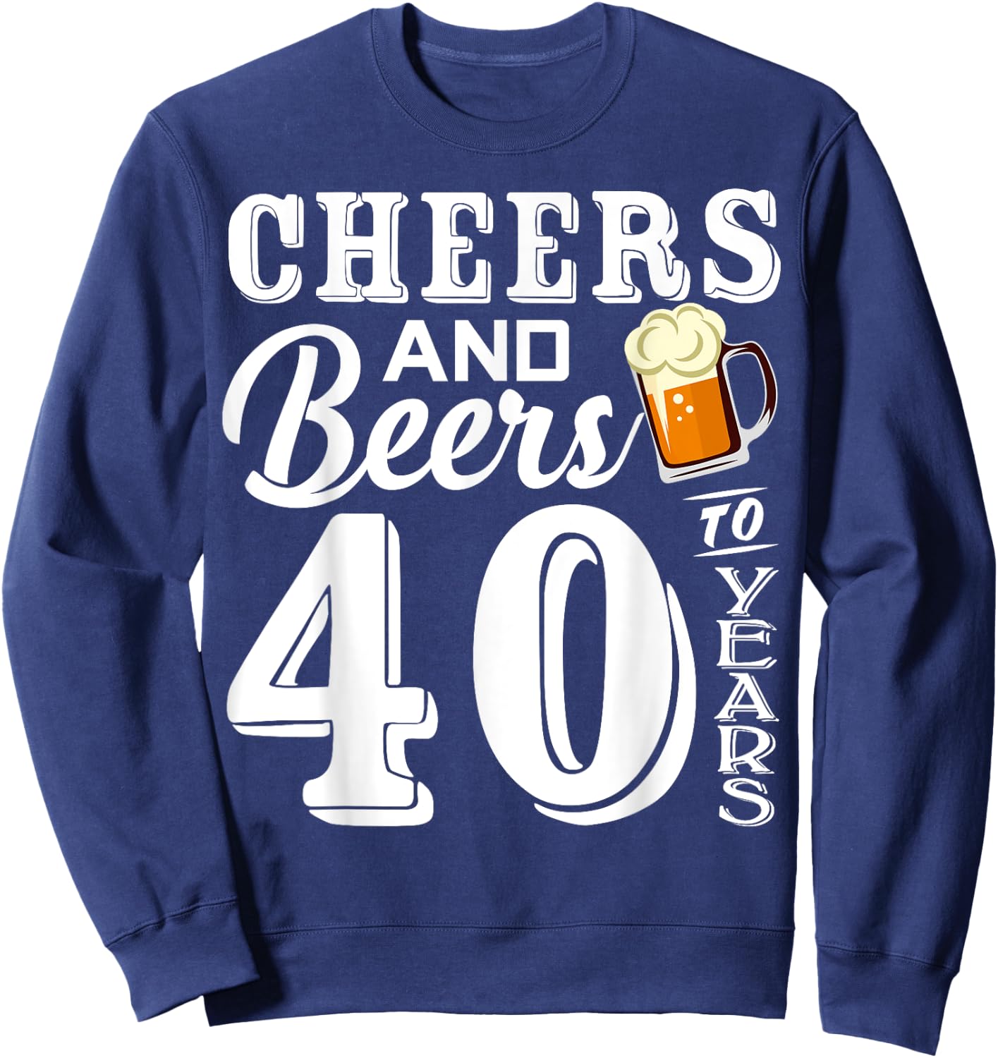 40th Birthday 1984 40th Anniversary Beer Lover Sweatshirt - Sweatshirt | Navy
