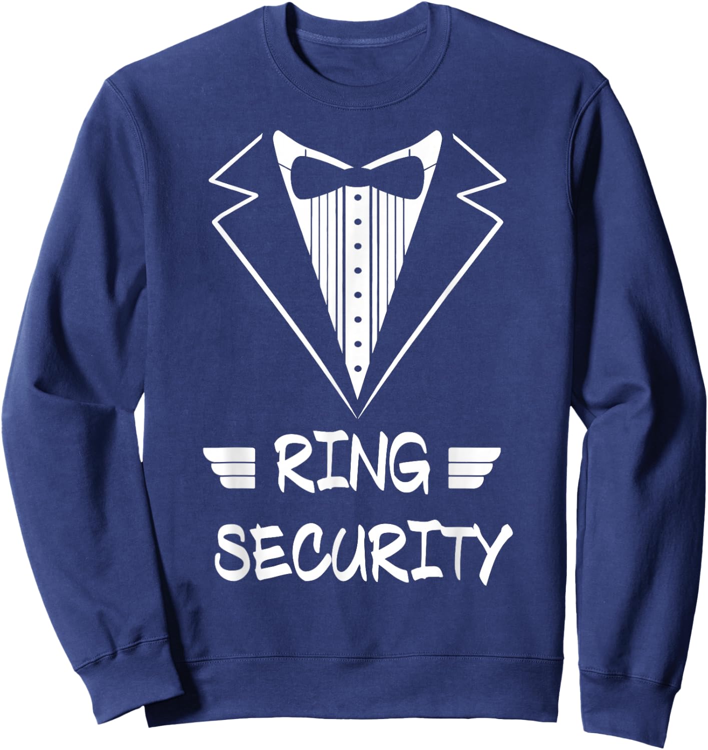 Kids Ring Security Ring Bearer Boys Wedding Party Marriage Sweatshirt - Sweatshirt | Navy