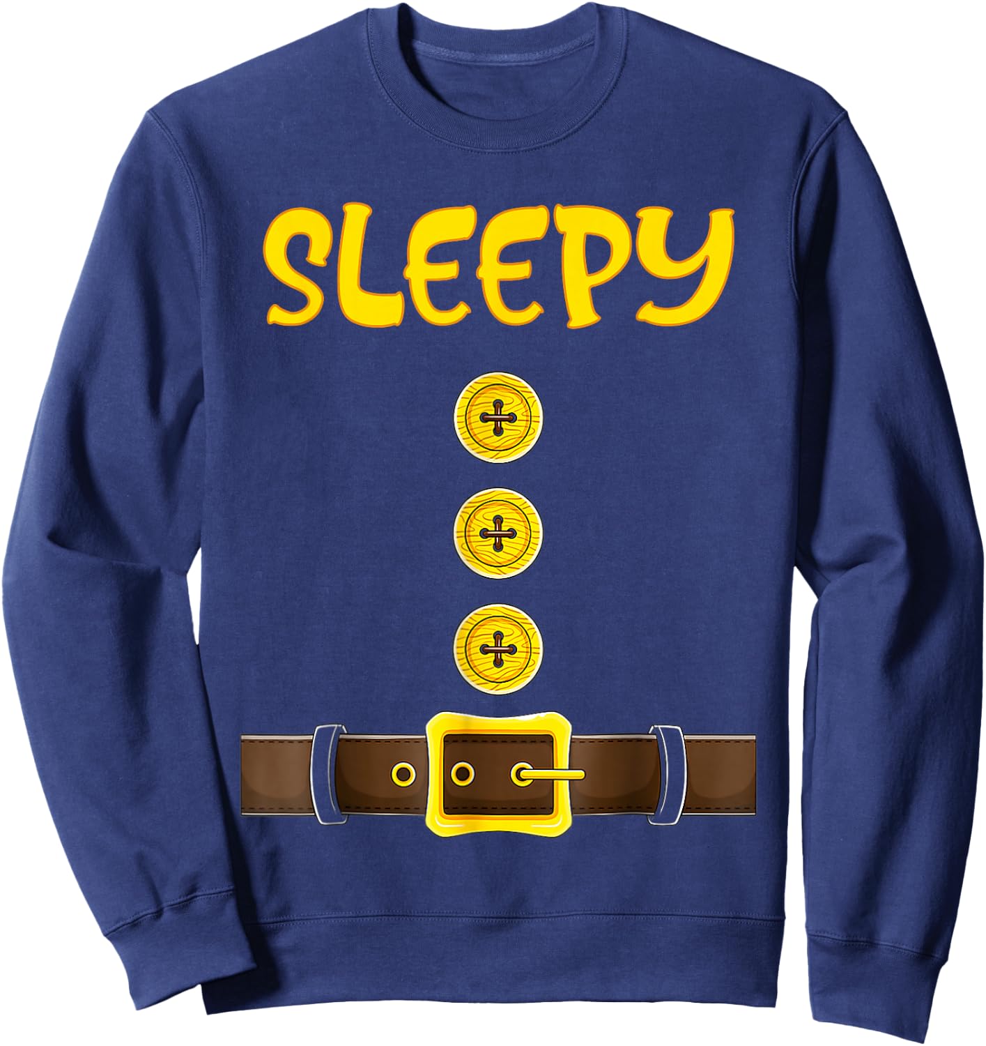 Dwarf Easy Halloween Dwarf Costume Color Matching Sweatshirt - Sweatshirt | Navy