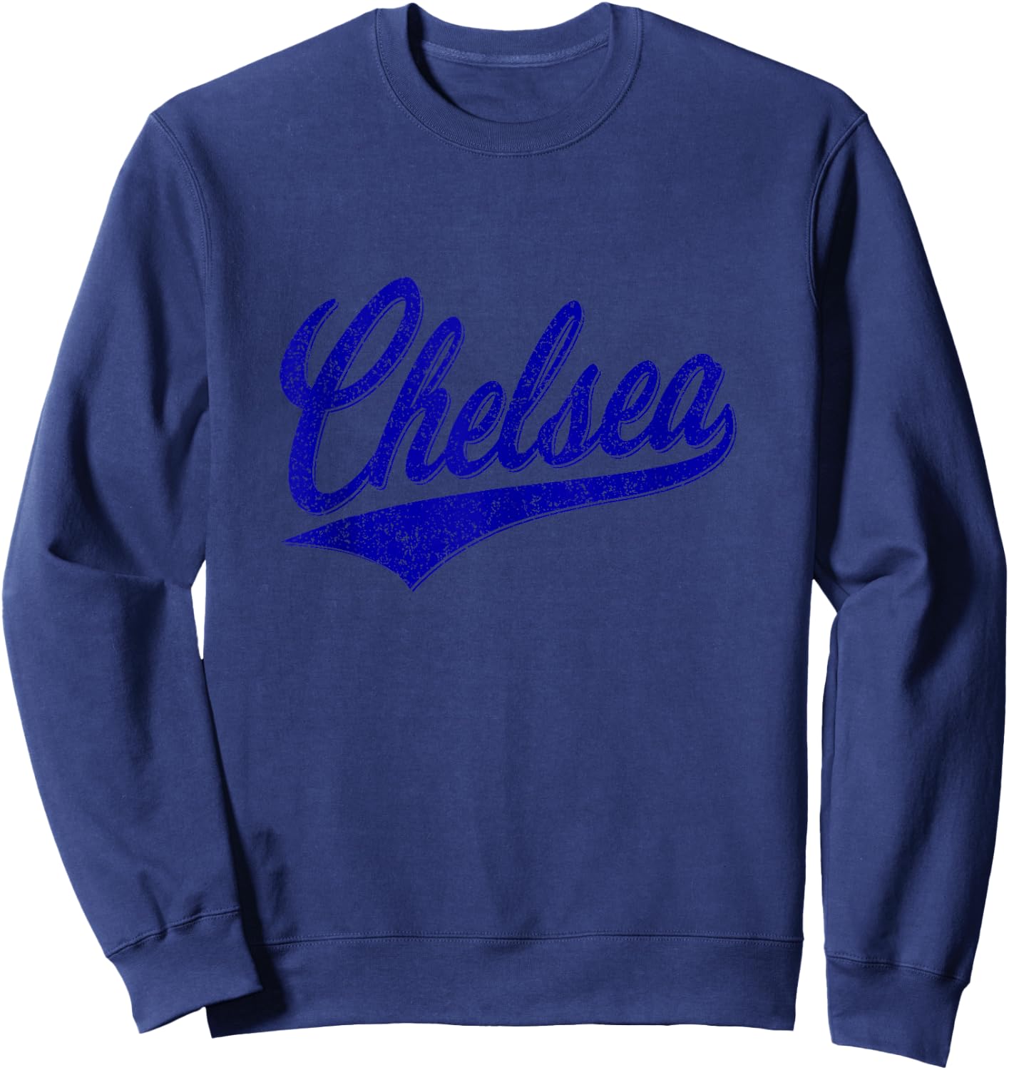Chelsea London England Script Classic Sporty Sweatshirt - Sweatshirt | Navy