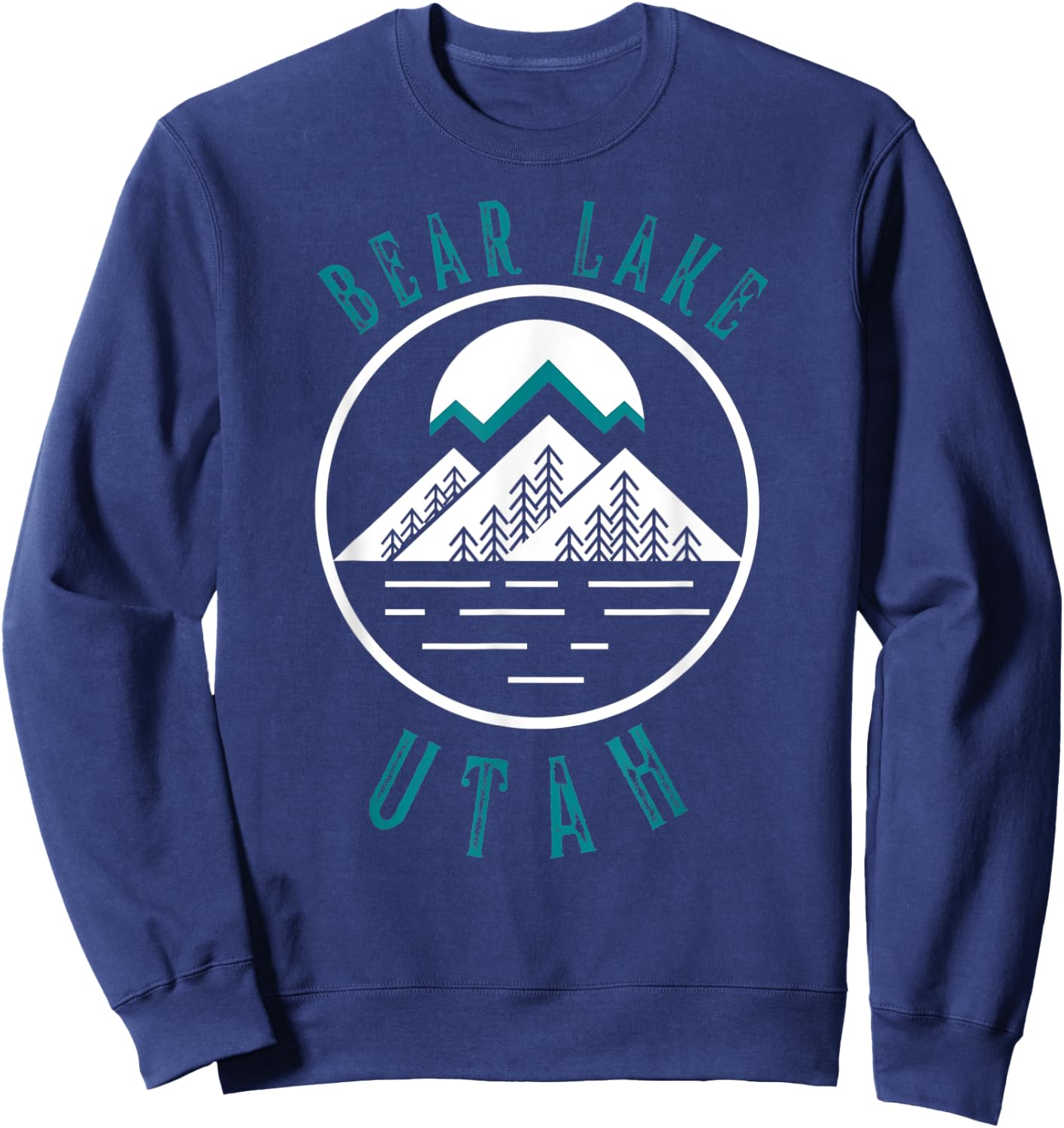 Bear Lake Utah Mountain Skiing Hiking Fishing Boating Sweatshirt - Sweatshirt | Navy