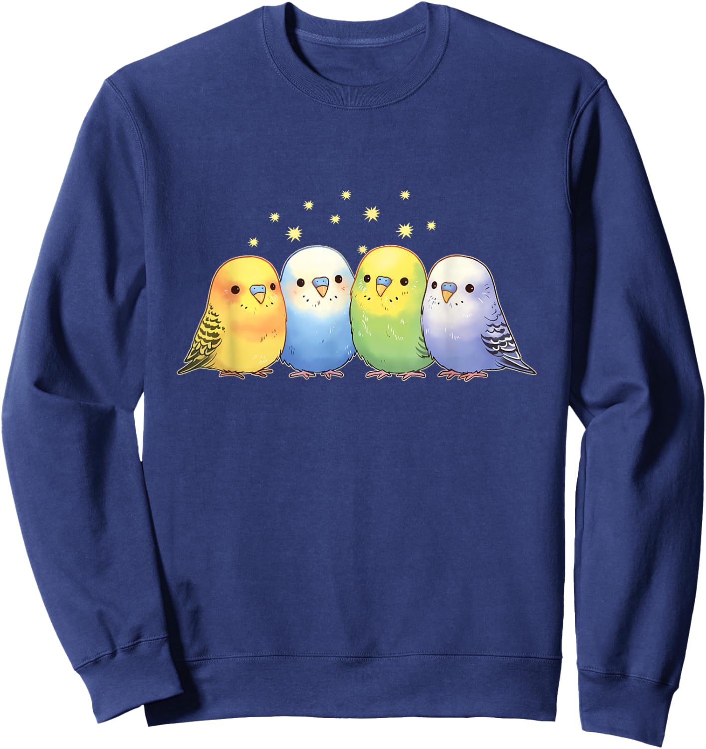Budgie Birds Parakeet Parrot Funny Budgies Sweatshirt - Sweatshirt | Navy