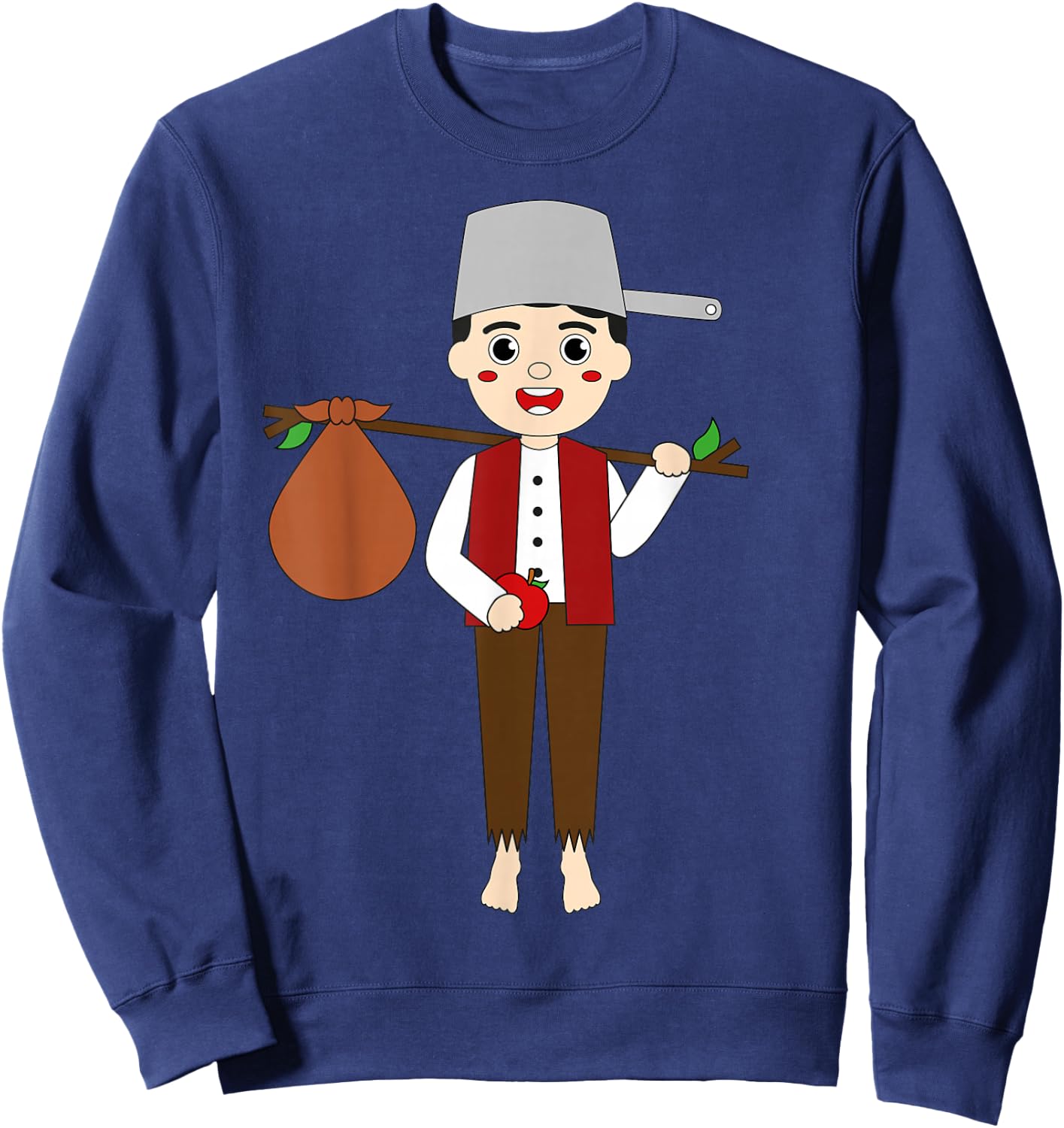 Johnny Appleseed Day Apple Tree Farmer Orchard Seed Kids Sweatshirt - Sweatshirt | Navy