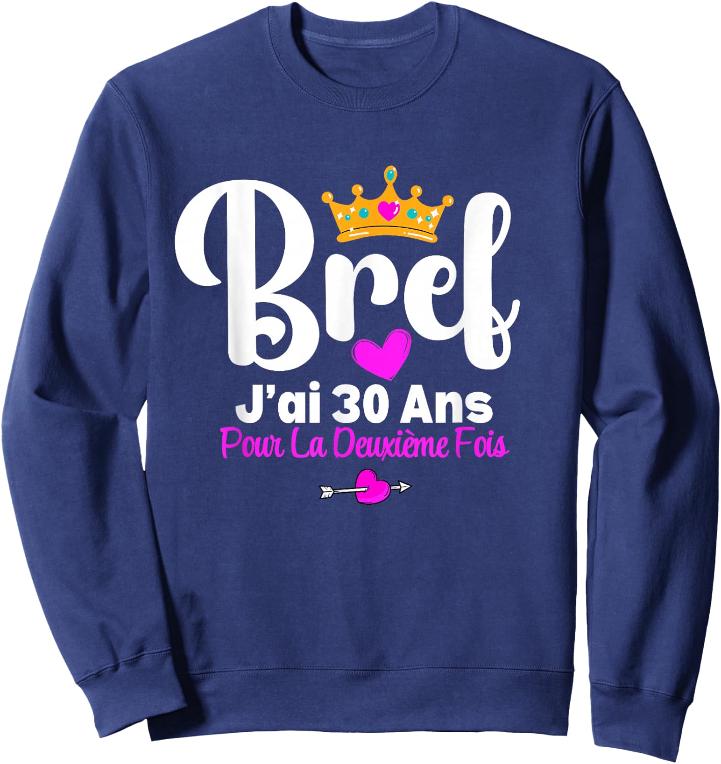 Short I Have 30 Years For The Second Time 60 Years Birthday Sweatshirt - Sweatshirt | Navy