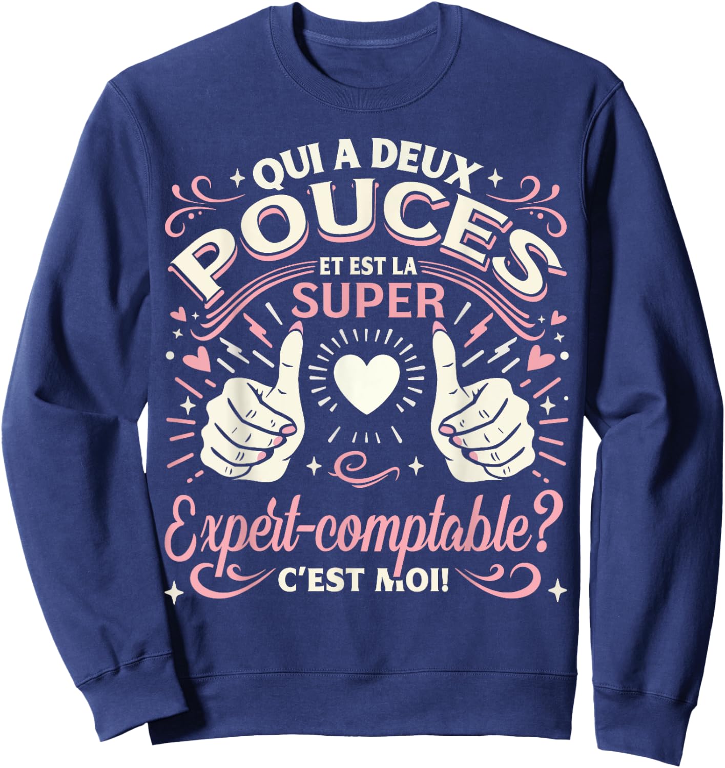 A Super Expert Accountant Gift Diploma Expert Accountant , Black, S Sweatshirt - Sweatshirt | Navy