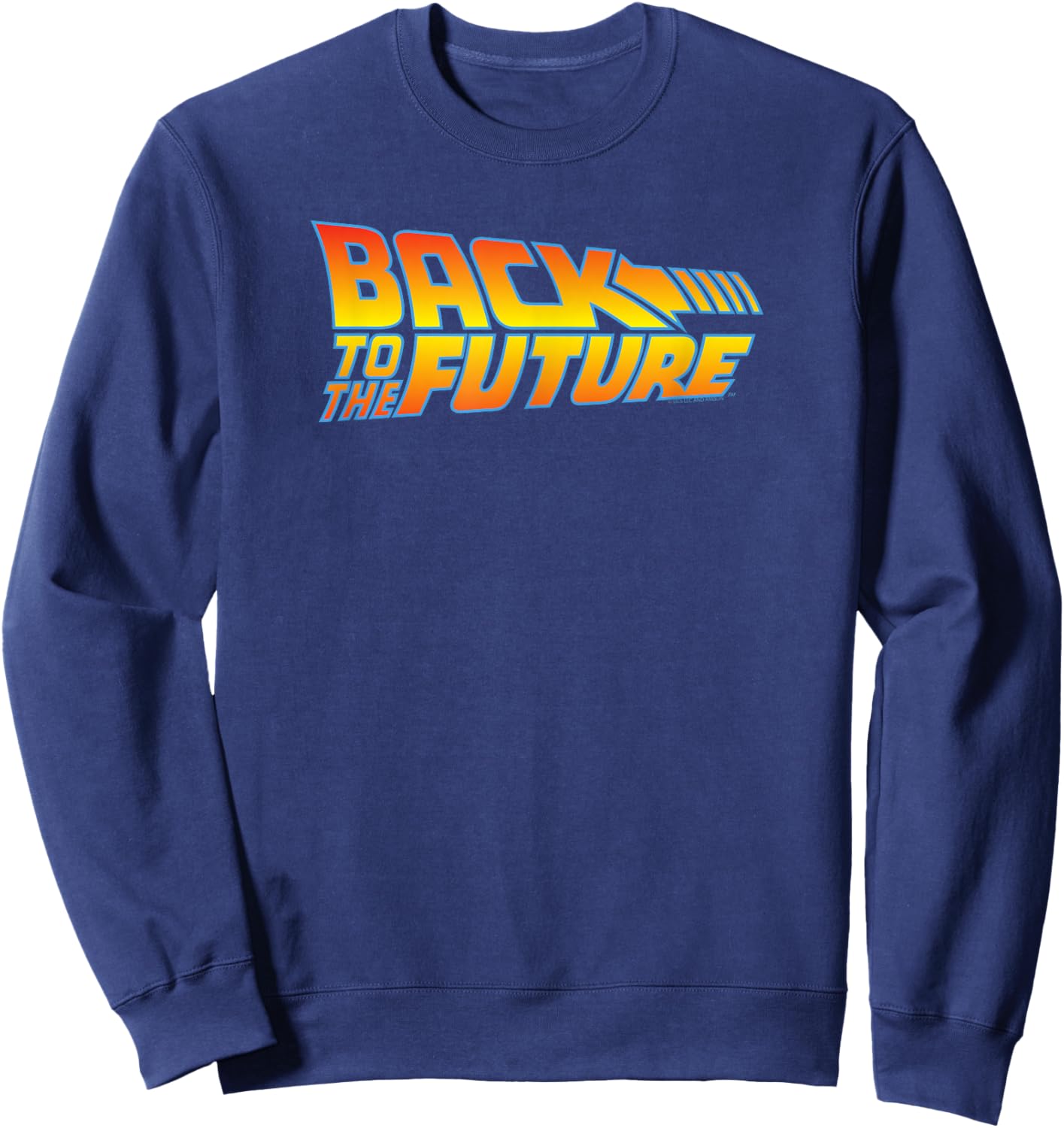 Back to the Future logo , Black, S Sweatshirt - Sweatshirt | Navy