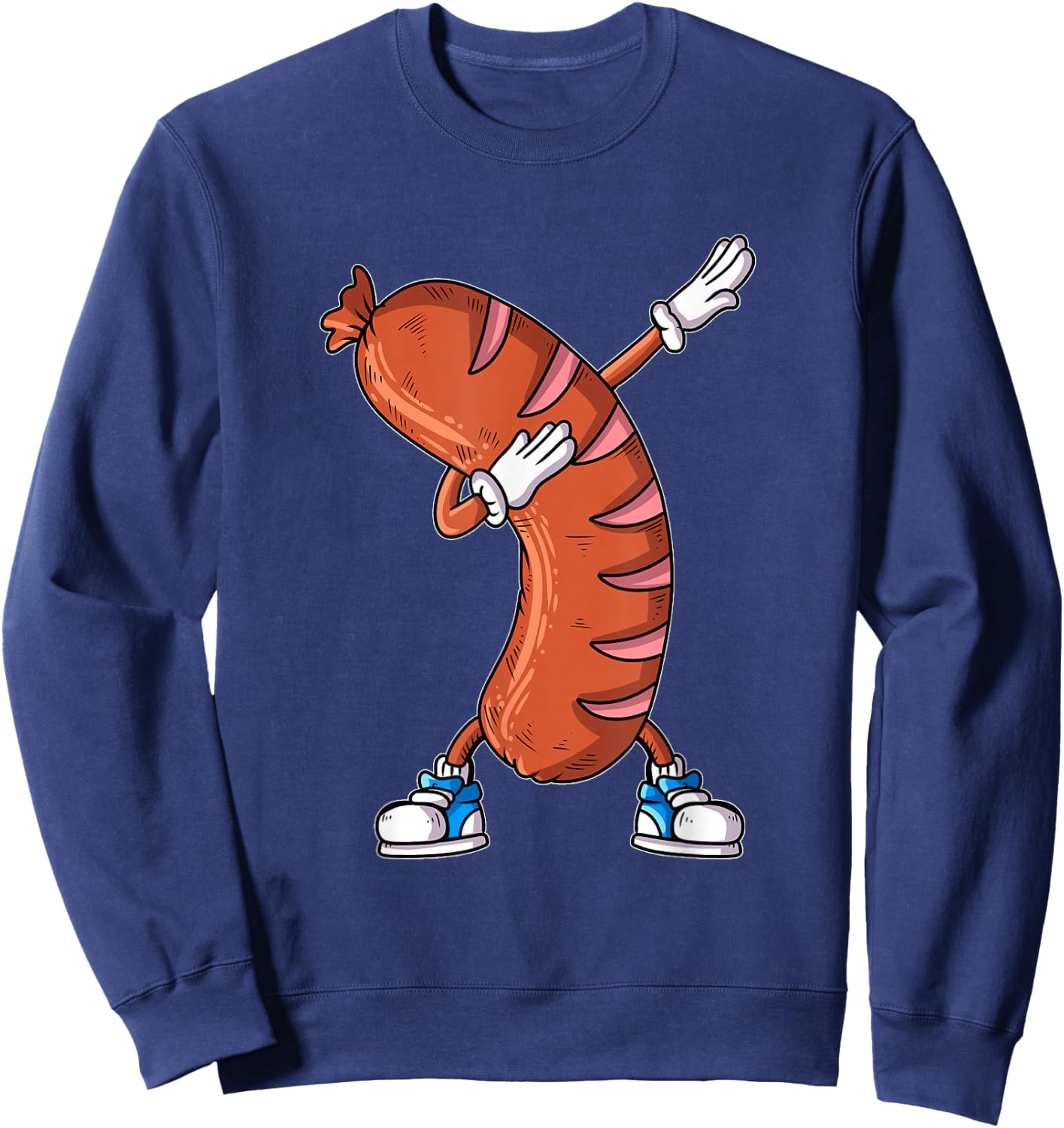 Grill Steak Grilling Sausage Dab Bockwurst Bratwurst Dabbing Sweatshirt - Sweatshirt | Navy