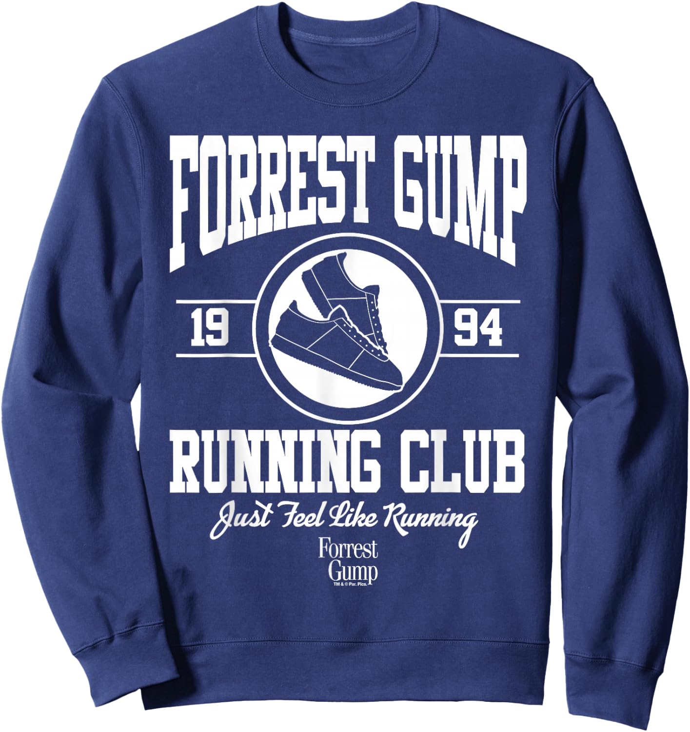 Forrest Gump Racing Club 1994 , Black, S Sweatshirt - Sweatshirt | Navy