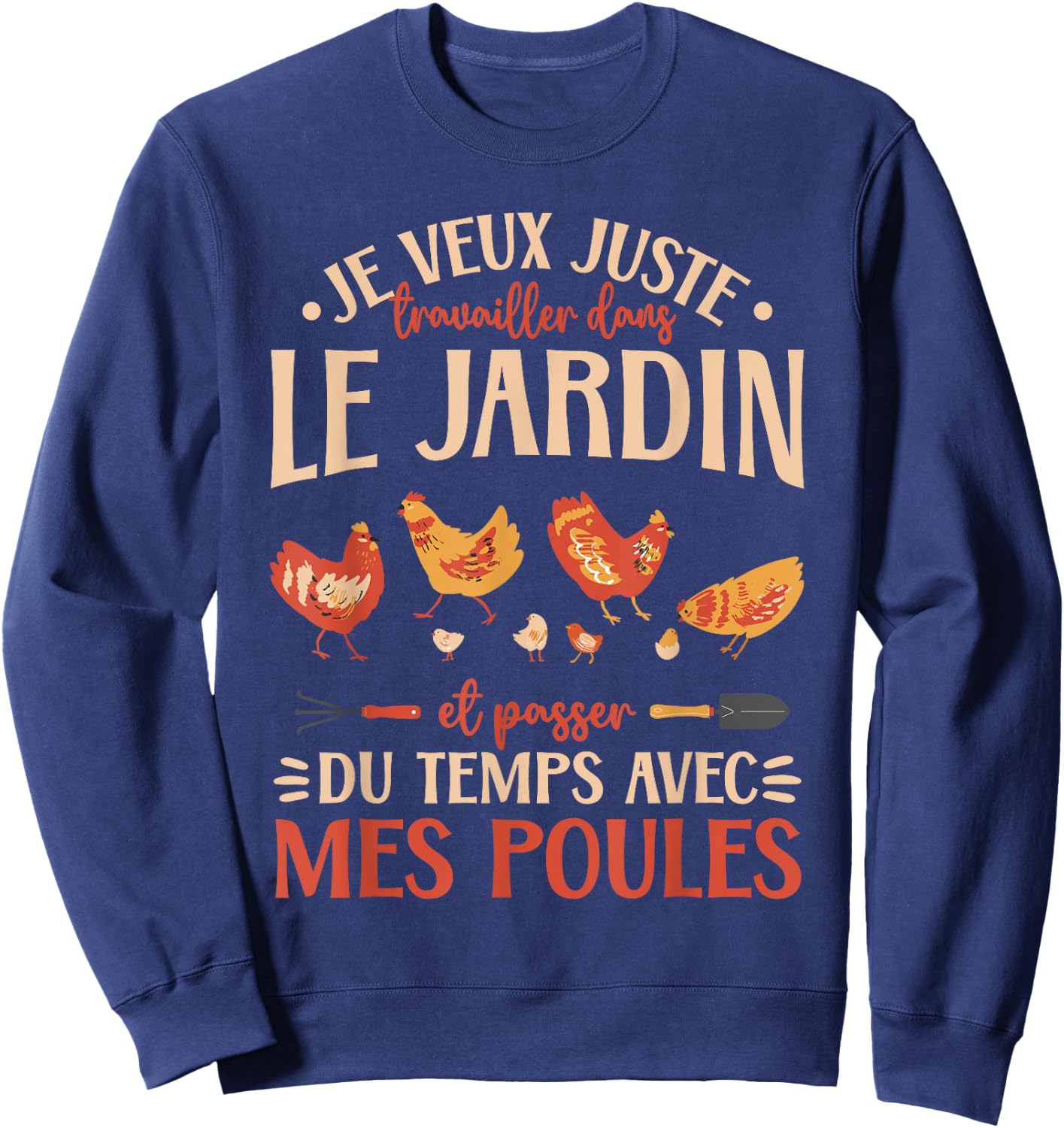 Hen Poultry Gifts Of Hens , Black, S Sweatshirt - Sweatshirt | Navy