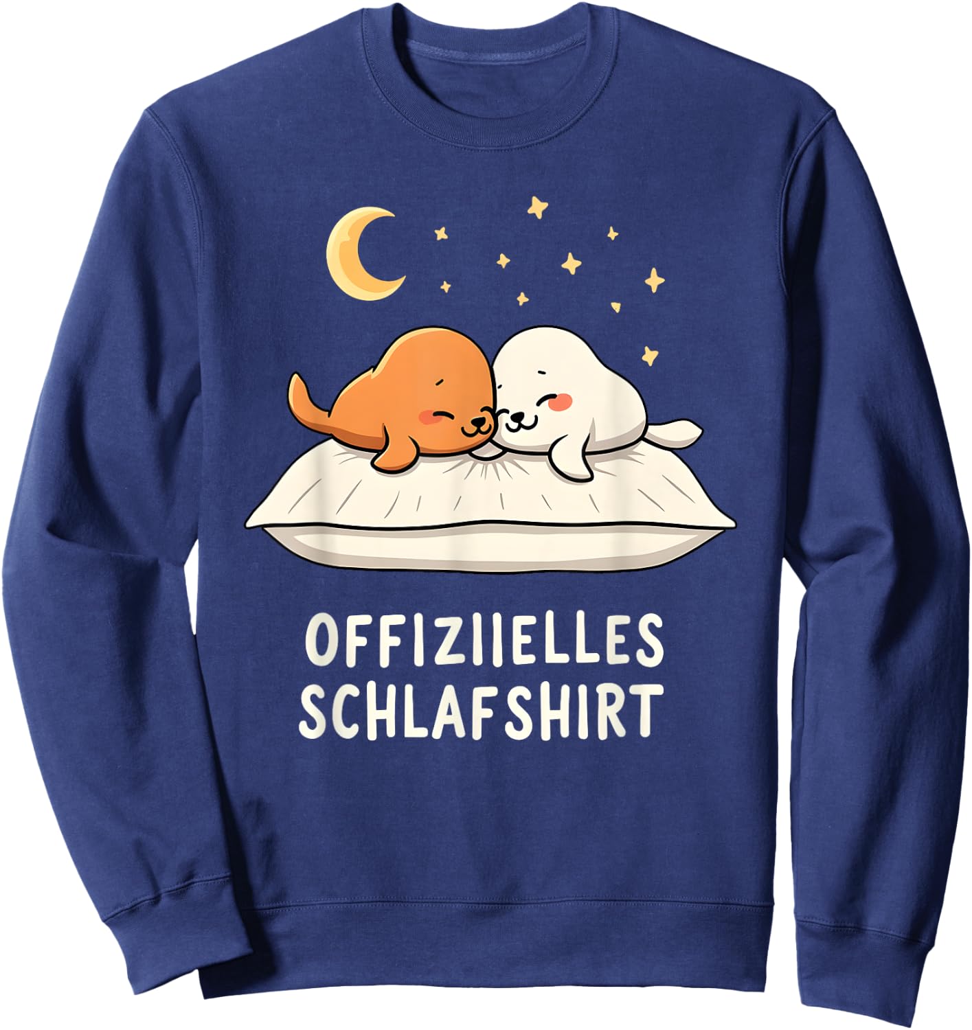 Official Sleep Shirt Seal , black Sweatshirt - Sweatshirt | Navy