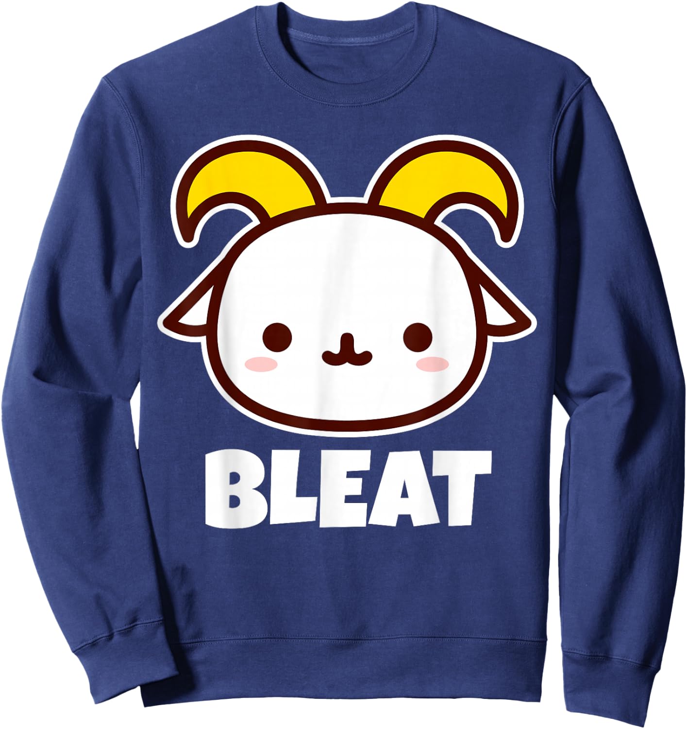BLEAT Goats Stuff | Goat Lover Stuff | Kids Goat Sweatshirt - Sweatshirt | Navy