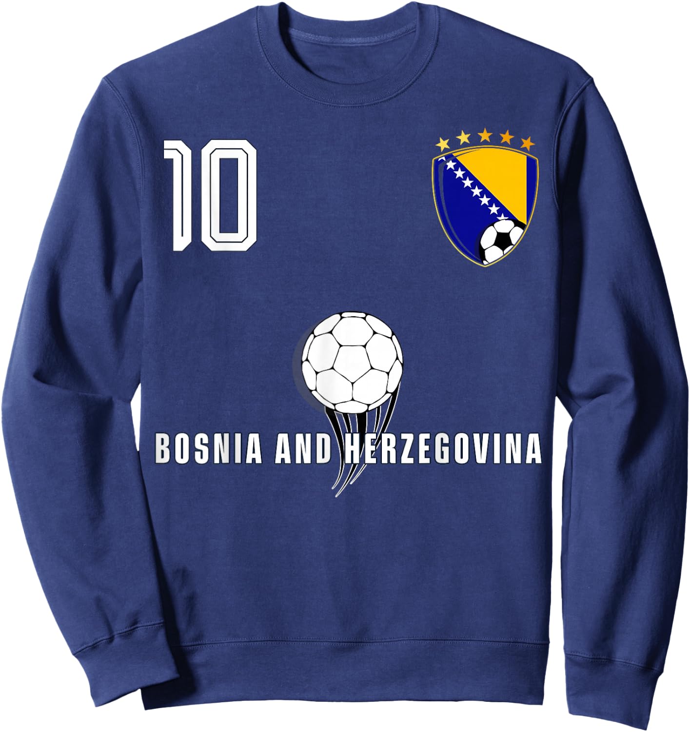 Bosnia and Herzegovina Flag Bosnian Pride Lovers Sweatshirt - Sweatshirt | Navy