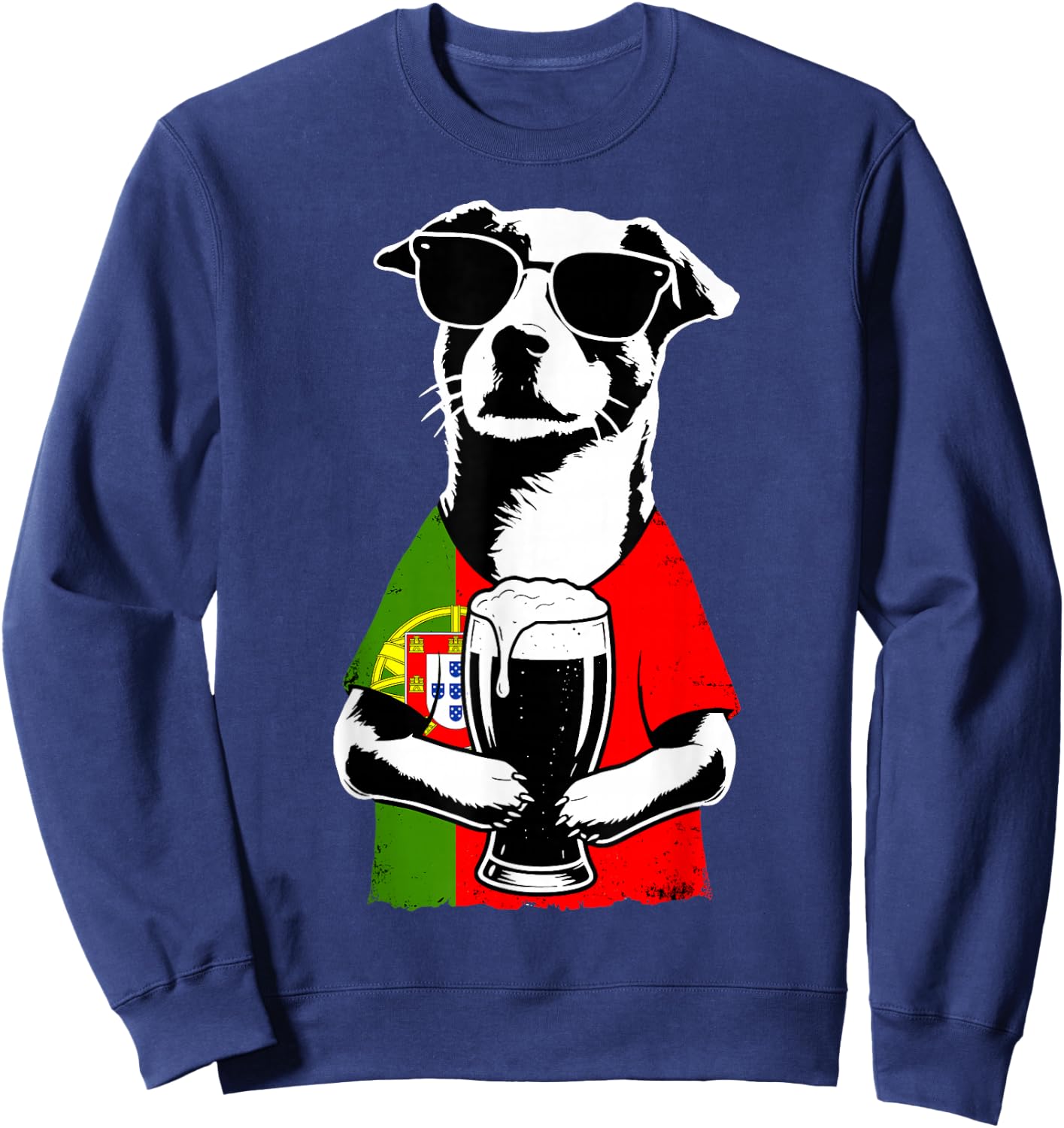 Portuguese Flag Men Women Portugal Sweatshirt - Sweatshirt | Navy