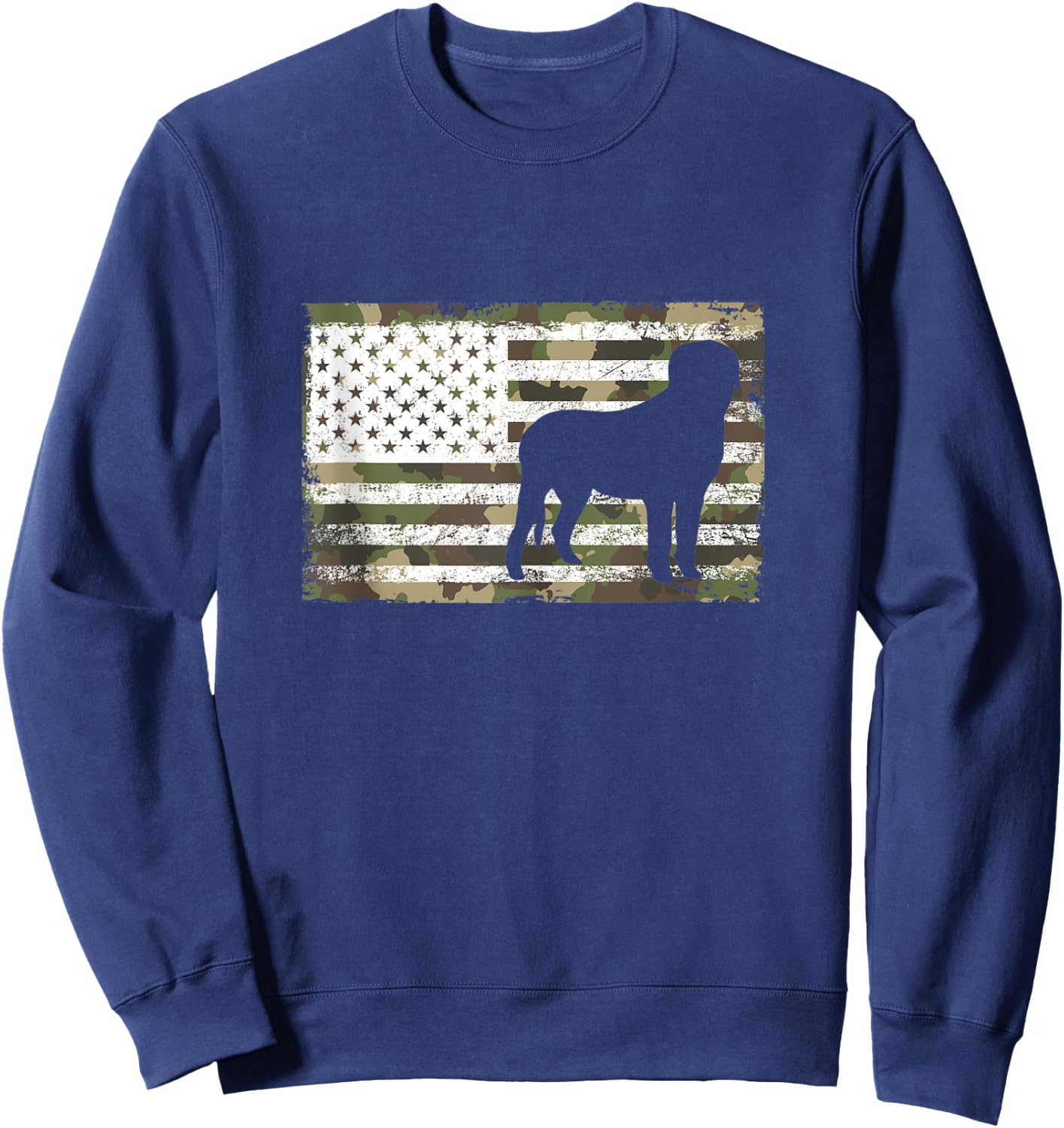 Funny English Mastiff Dog Mastiffs Dog Camouflage Sweatshirt - Sweatshirt | Navy