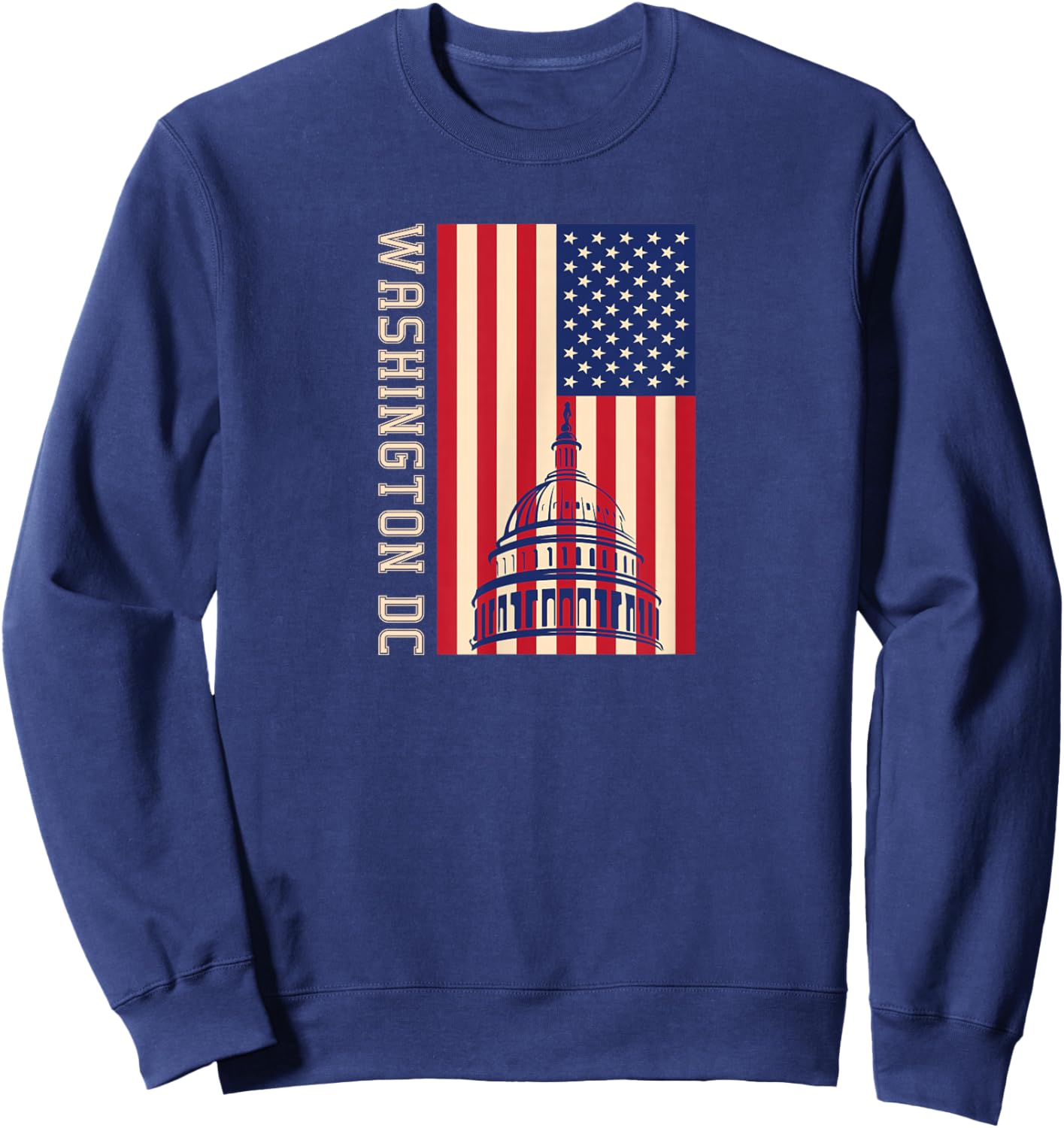 Washington DC Flag of the United States Sweatshirt - Sweatshirt | Navy