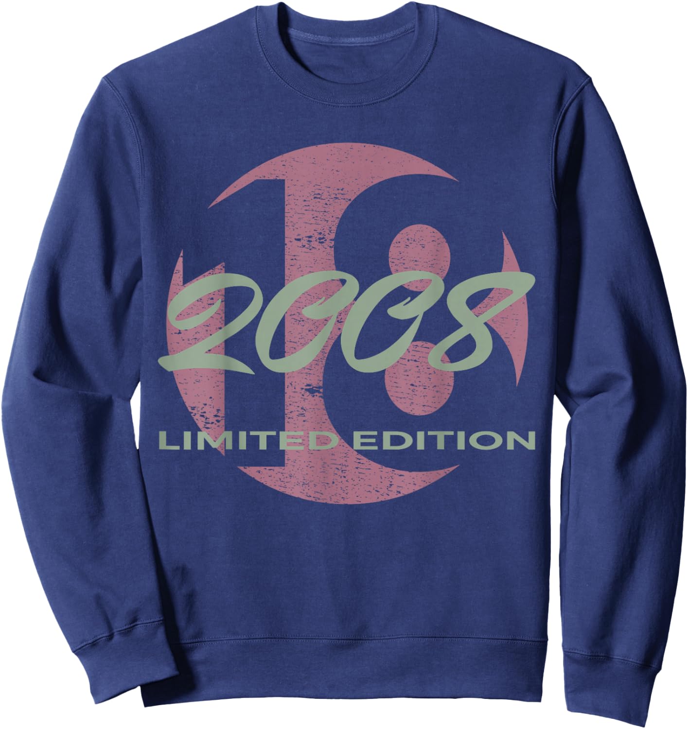 18. Geburtstag Mädchen Junge 18 Jahre 2008 Lustig Geschenk Sweatshirt - Sweatshirt | Navy