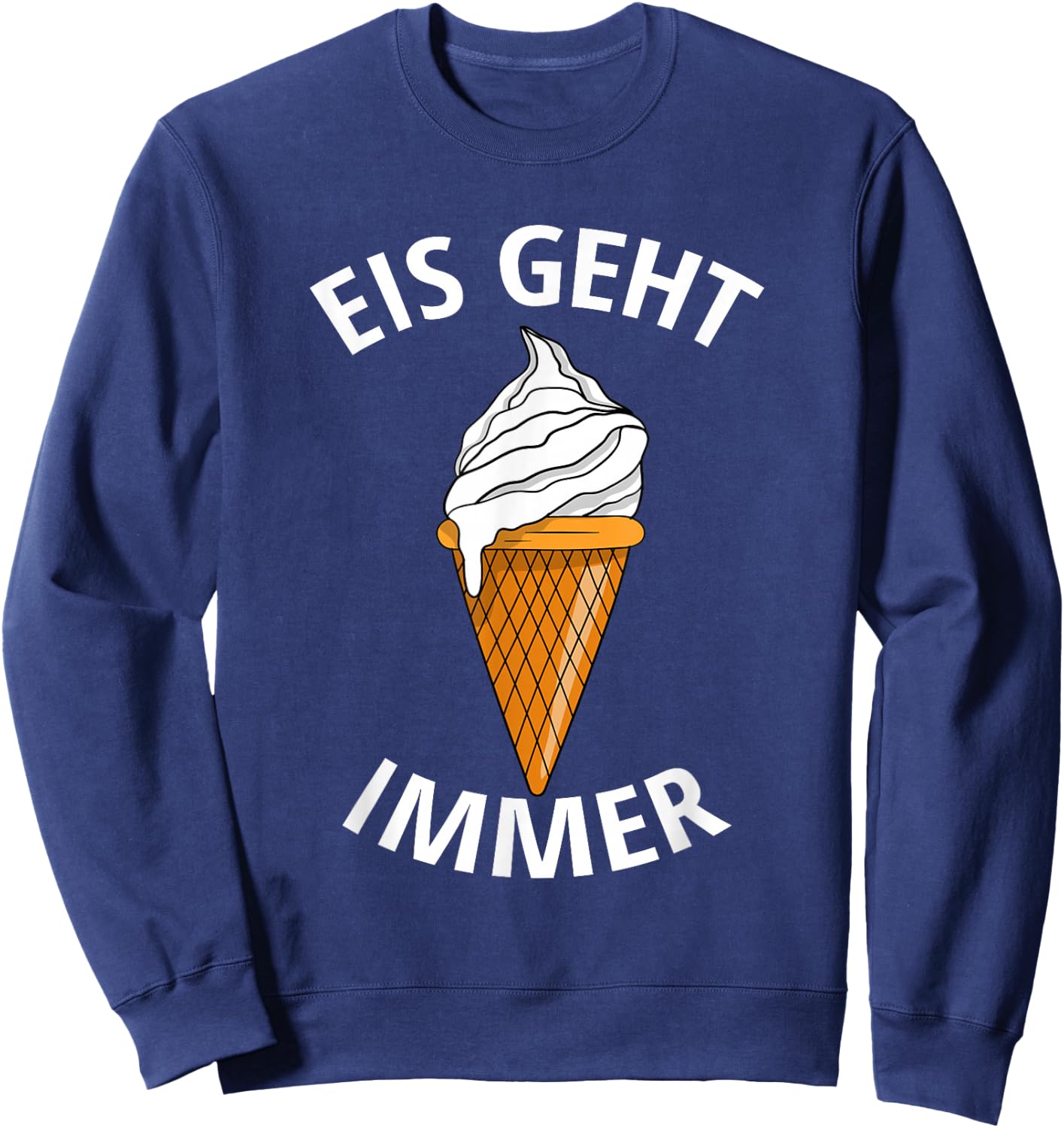 EIS GEHT IMMER , black Sweatshirt - Sweatshirt | Navy