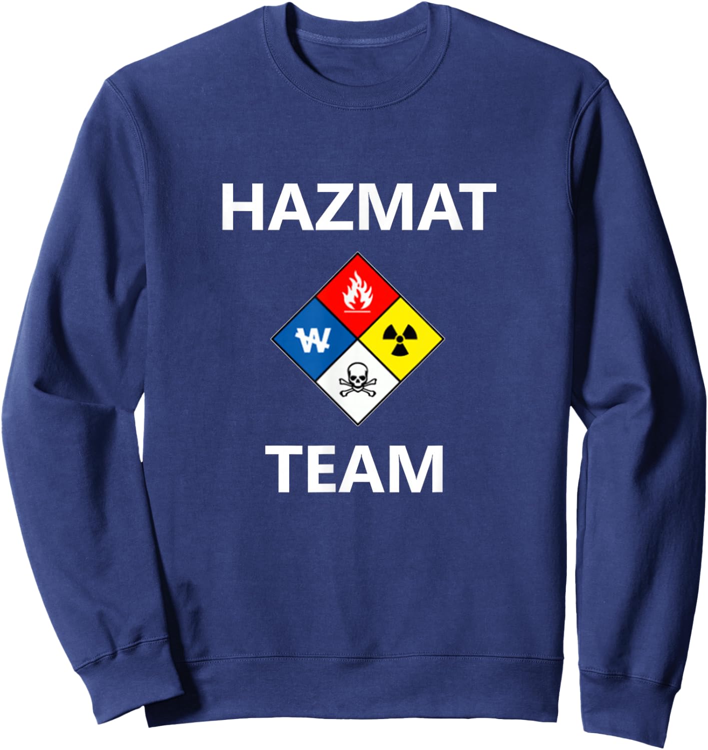 Hazmat Material Response Team Technician Emergency EMS EMT Sweatshirt - Sweatshirt | Navy