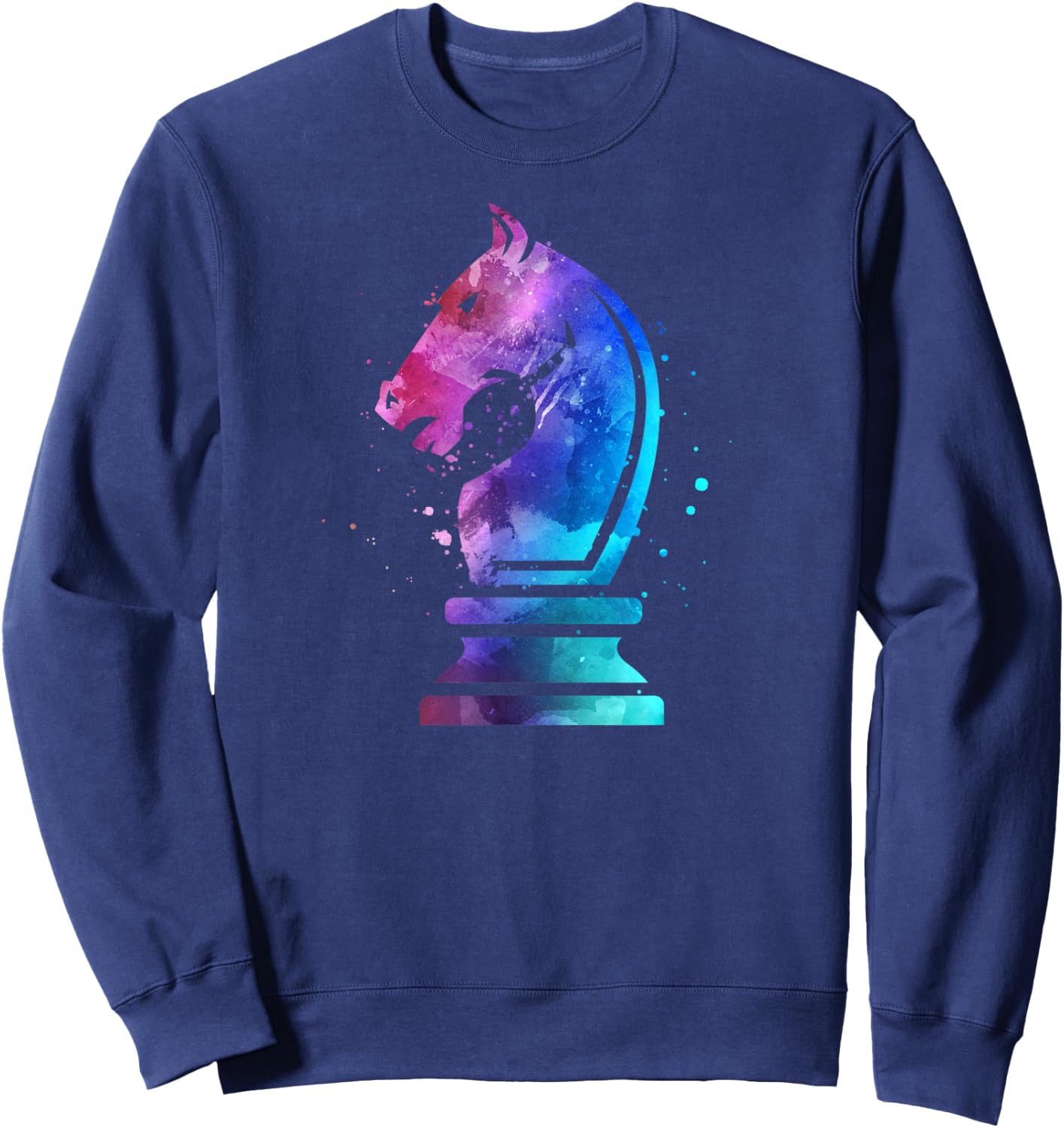 Chess Piece Knight Gift Chess Lover Player Women Girls Sweatshirt - Sweatshirt | Navy