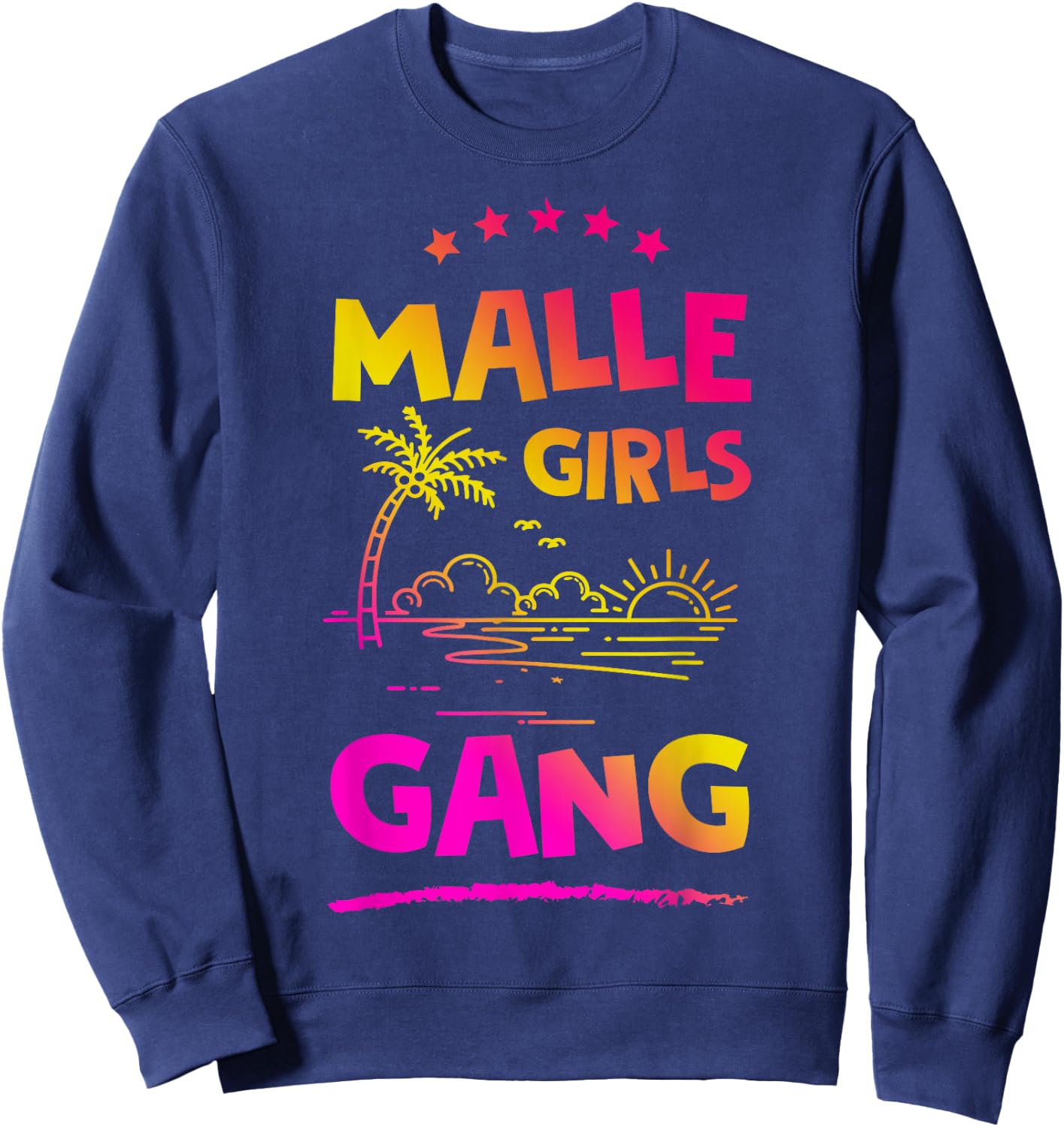 Malle Girls Gang | Mallorca Mädels Tour Sweatshirt - Sweatshirt | Navy