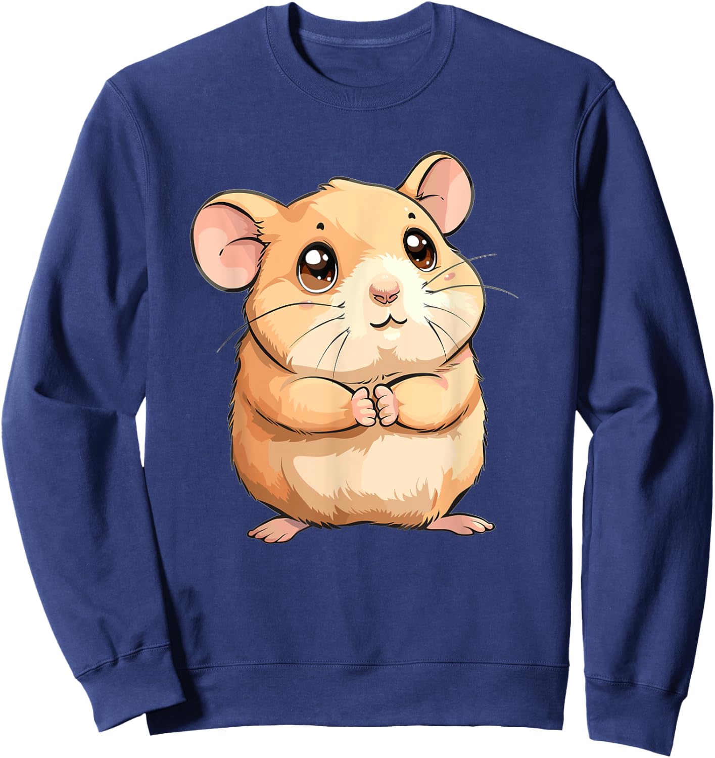 Cute Hamster I Kids Hamster Sweatshirt - Sweatshirt | Navy