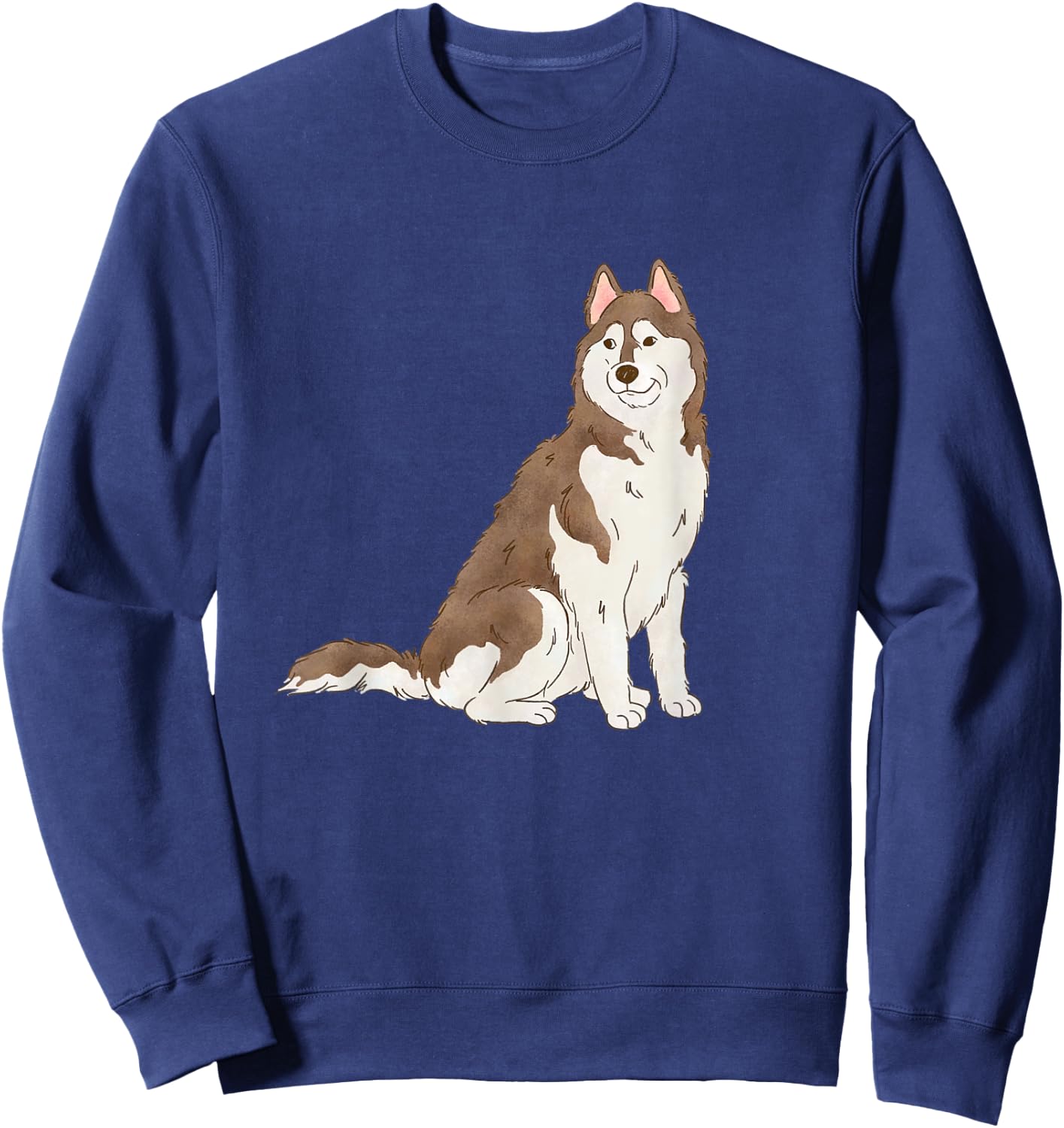 Copper Siberian Husky Lovers Husky Dog Mom Sweatshirt - Sweatshirt | Navy