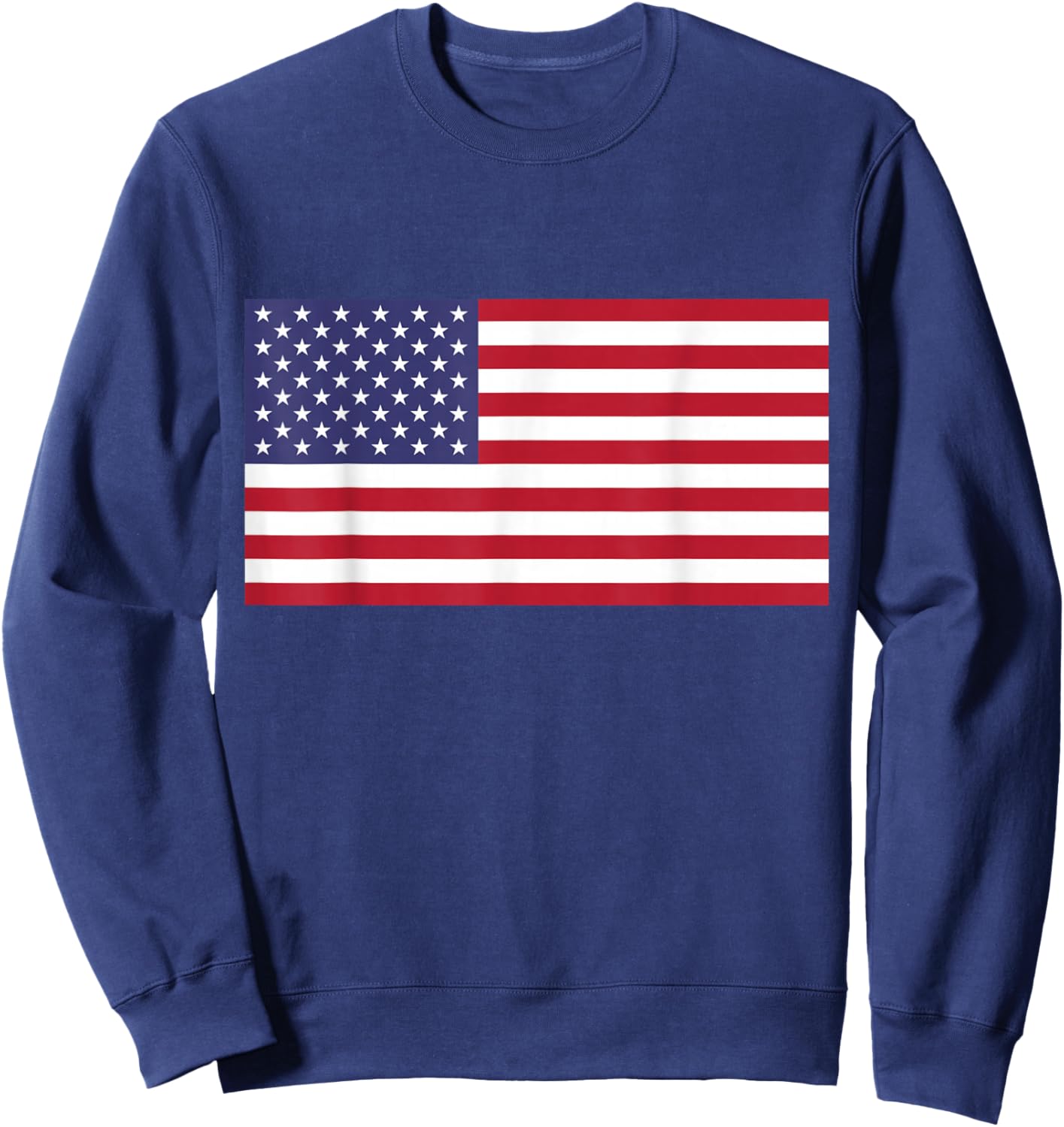 American Flag Cool Patriotic USA Flags Men Women Sweatshirt - Sweatshirt | Navy