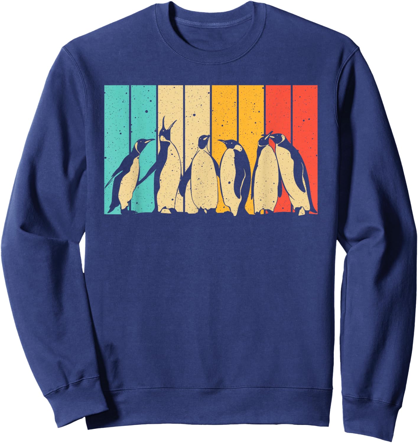 Cute Penguin Art Men Women Bird Zoologist Penguin Lovers Sweatshirt - Sweatshirt | Navy