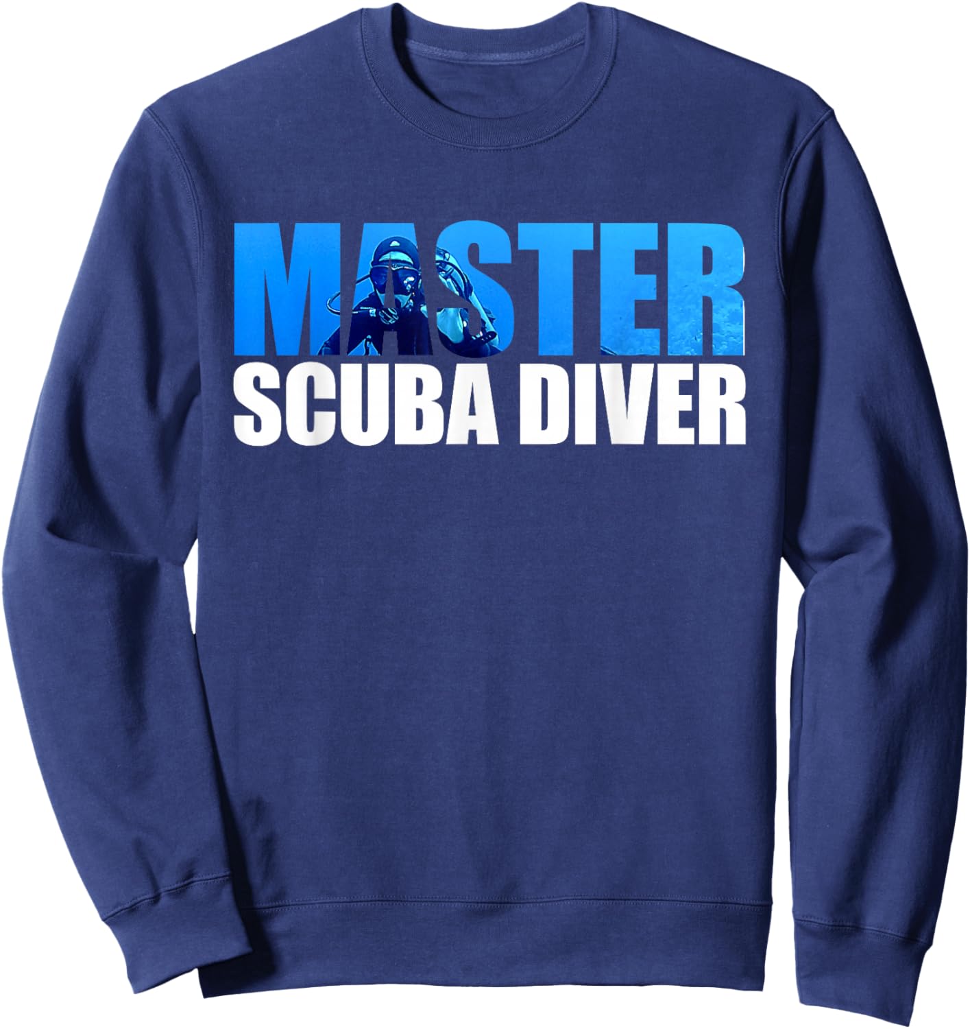 Master Scuba Diver for Dive Addicts Sweatshirt - Sweatshirt | Navy