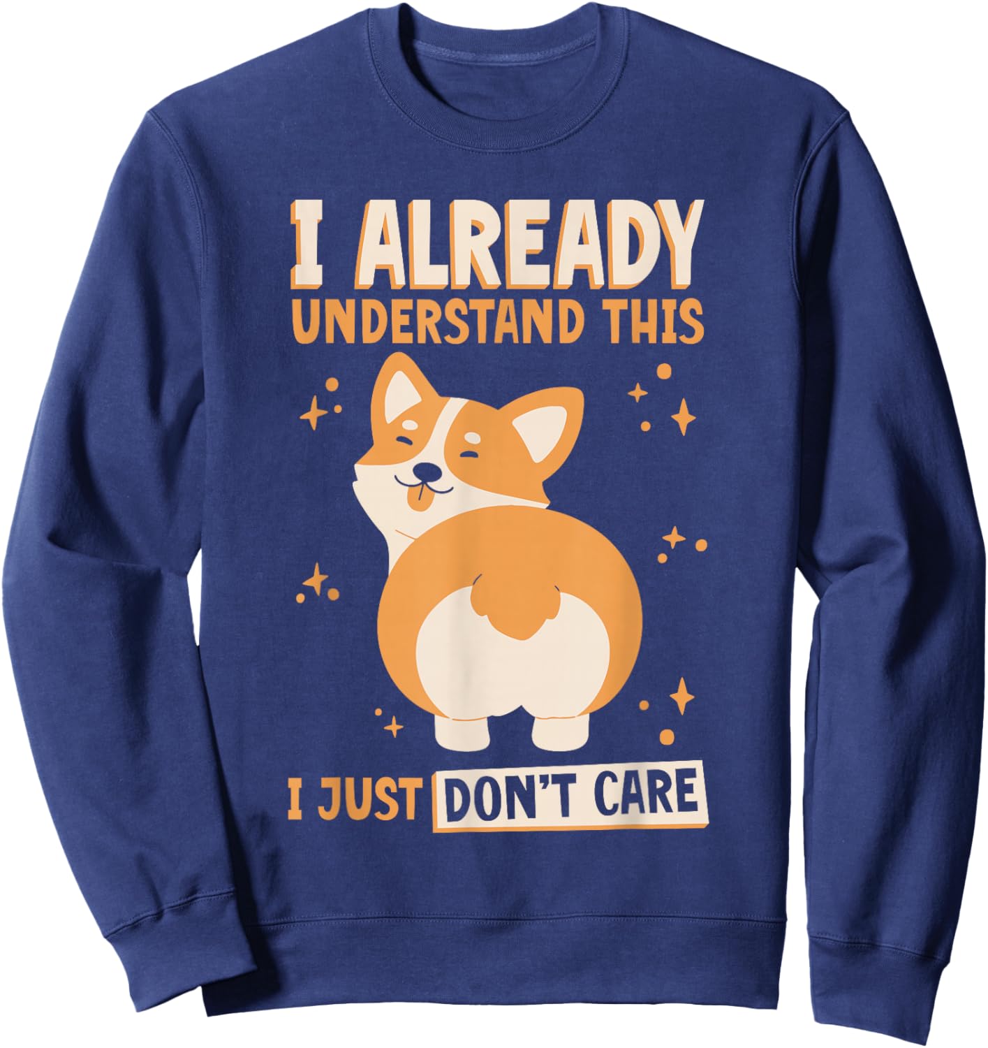 Corgi Premboke Welsh Cute Corgi Sweatshirt - Sweatshirt | Navy