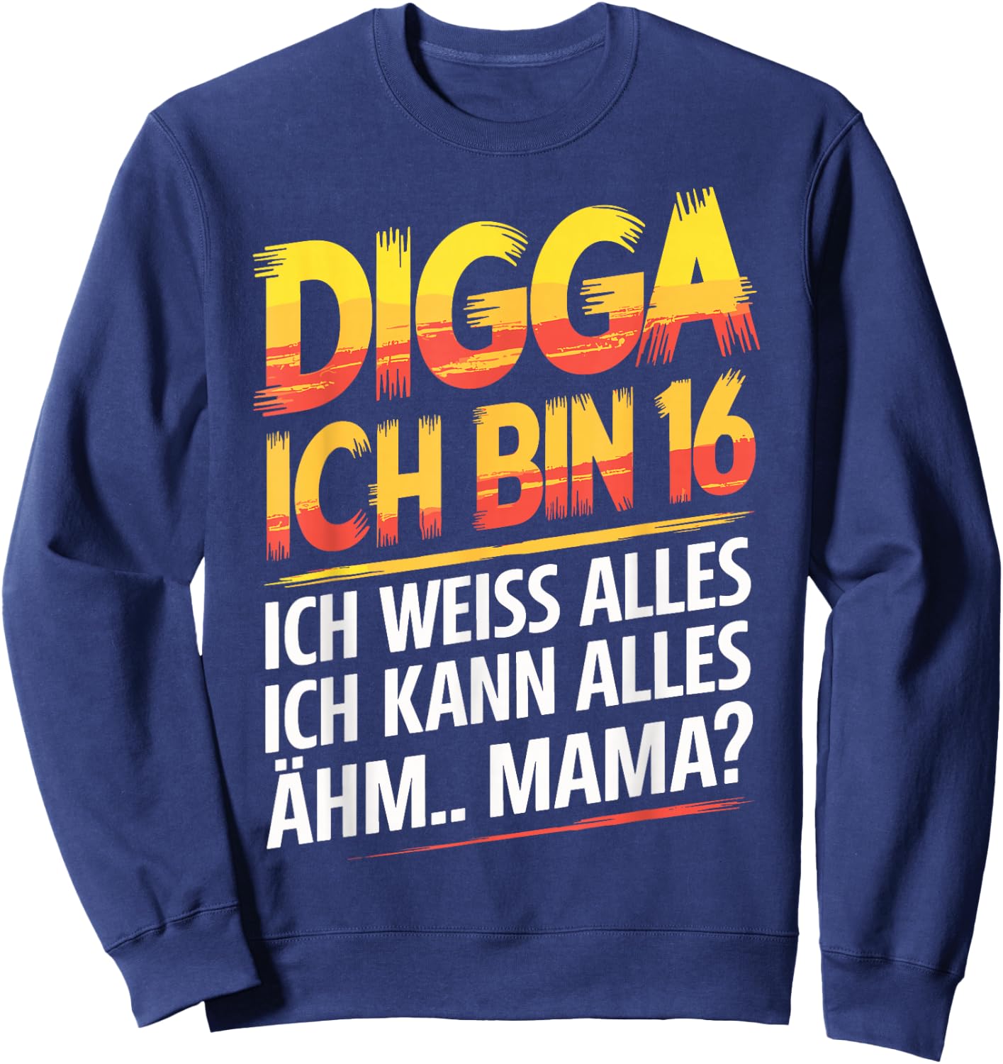 16th Birthday Boy Girl 16 Years 2009 Funny Gift , black Sweatshirt - Sweatshirt | Navy