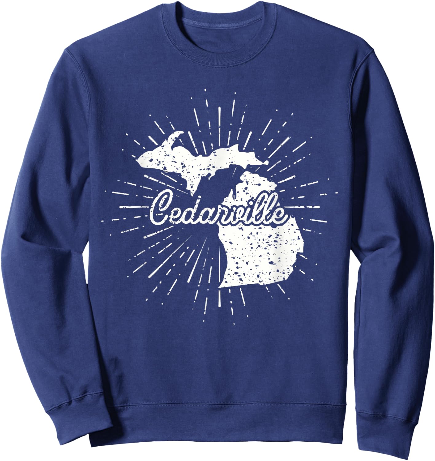 Cedarville Michigan MI Sweatshirt - Sweatshirt | Navy