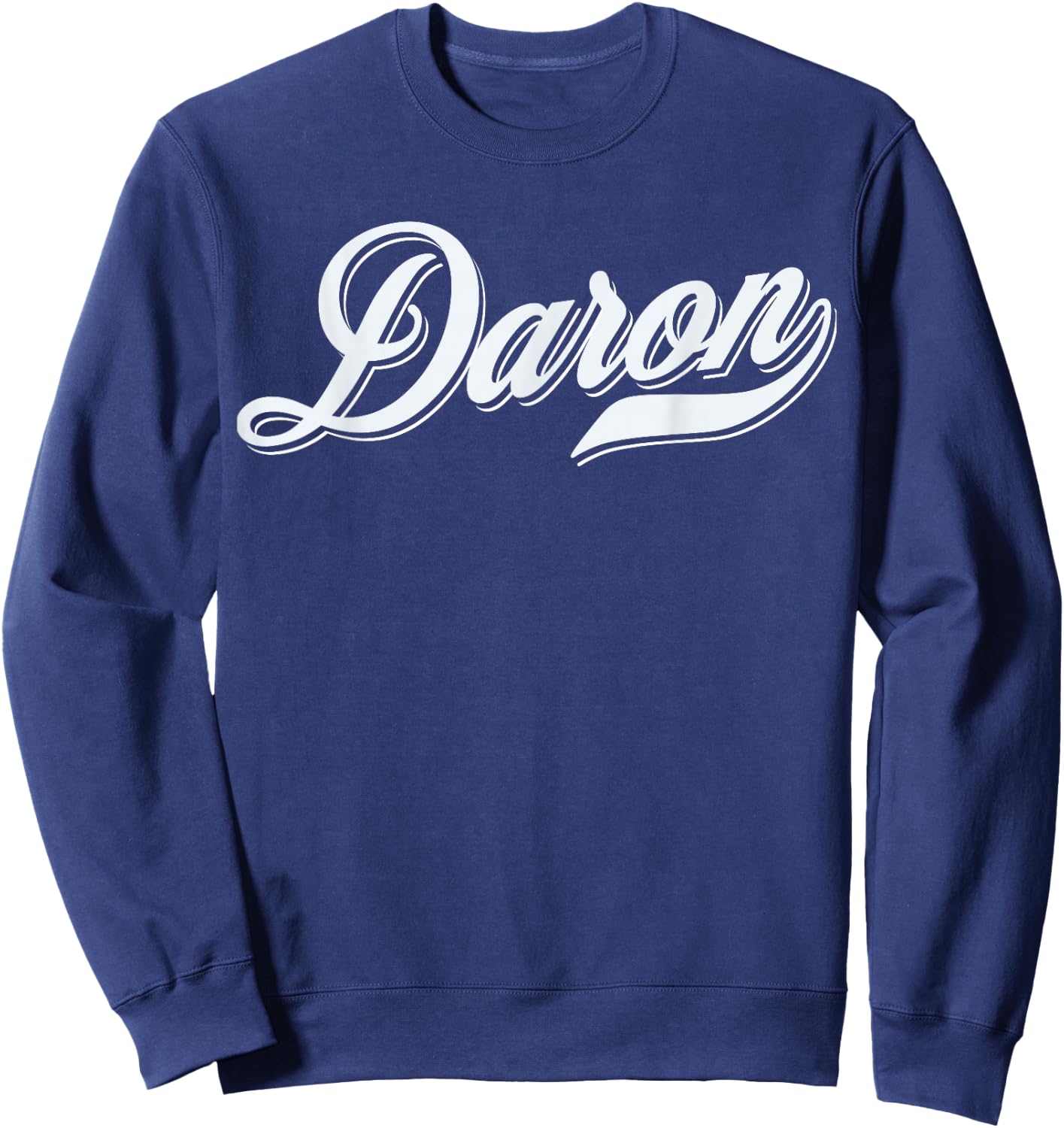 Man Boys Funny Gift Humour Name For Daron , Black, S Sweatshirt - Sweatshirt | Navy