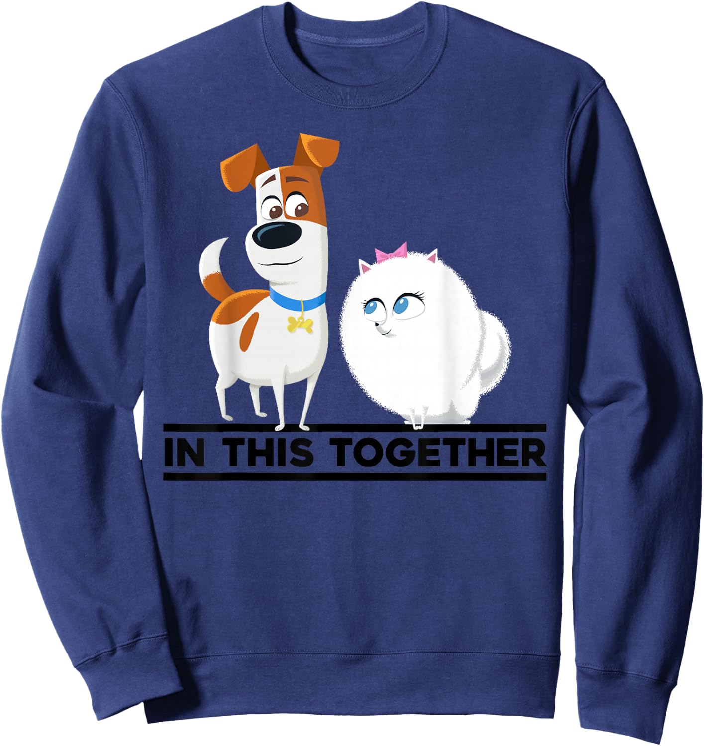 Secret life of Pets 2 - Max and Gidget In This Together Sweatshirt - Sweatshirt | Navy