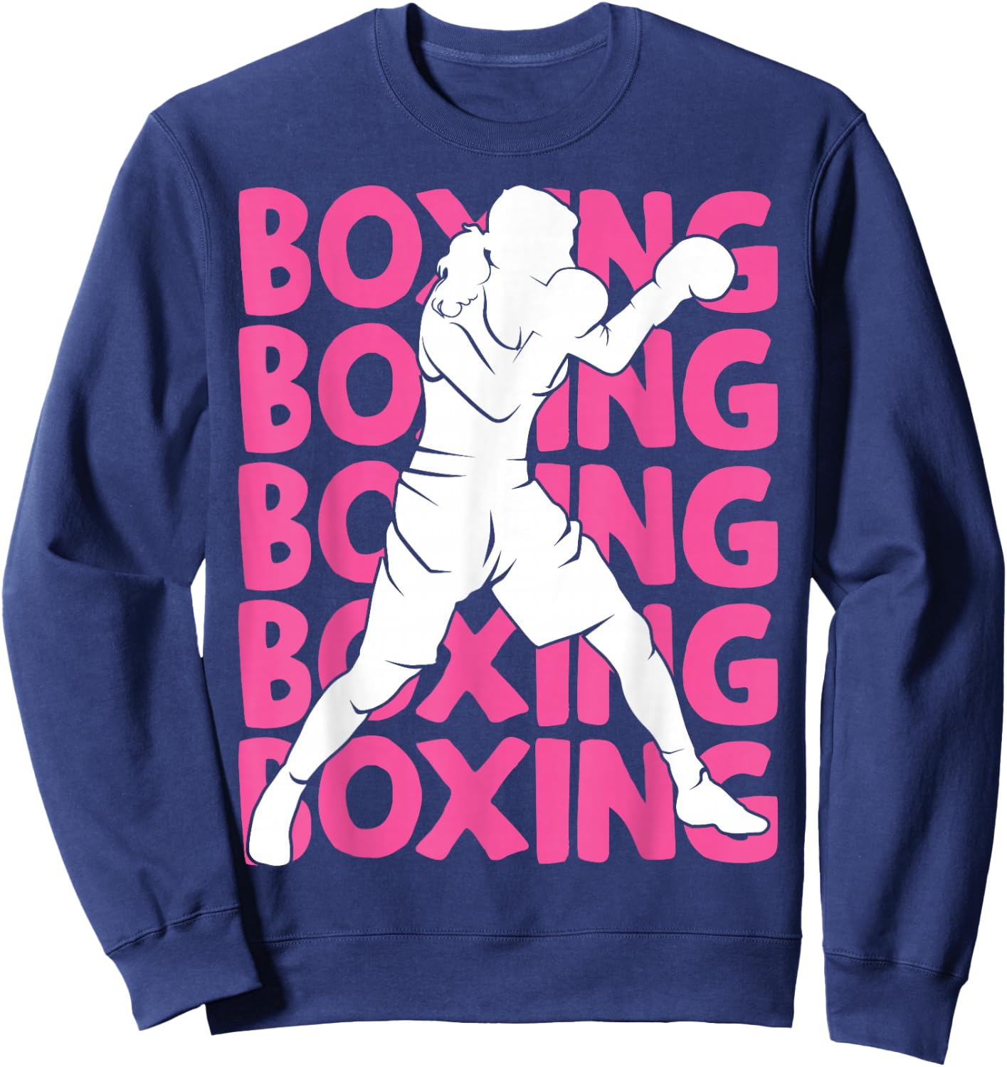 Boxing Boxer Girls Children Women Sweatshirt - Sweatshirt | Navy